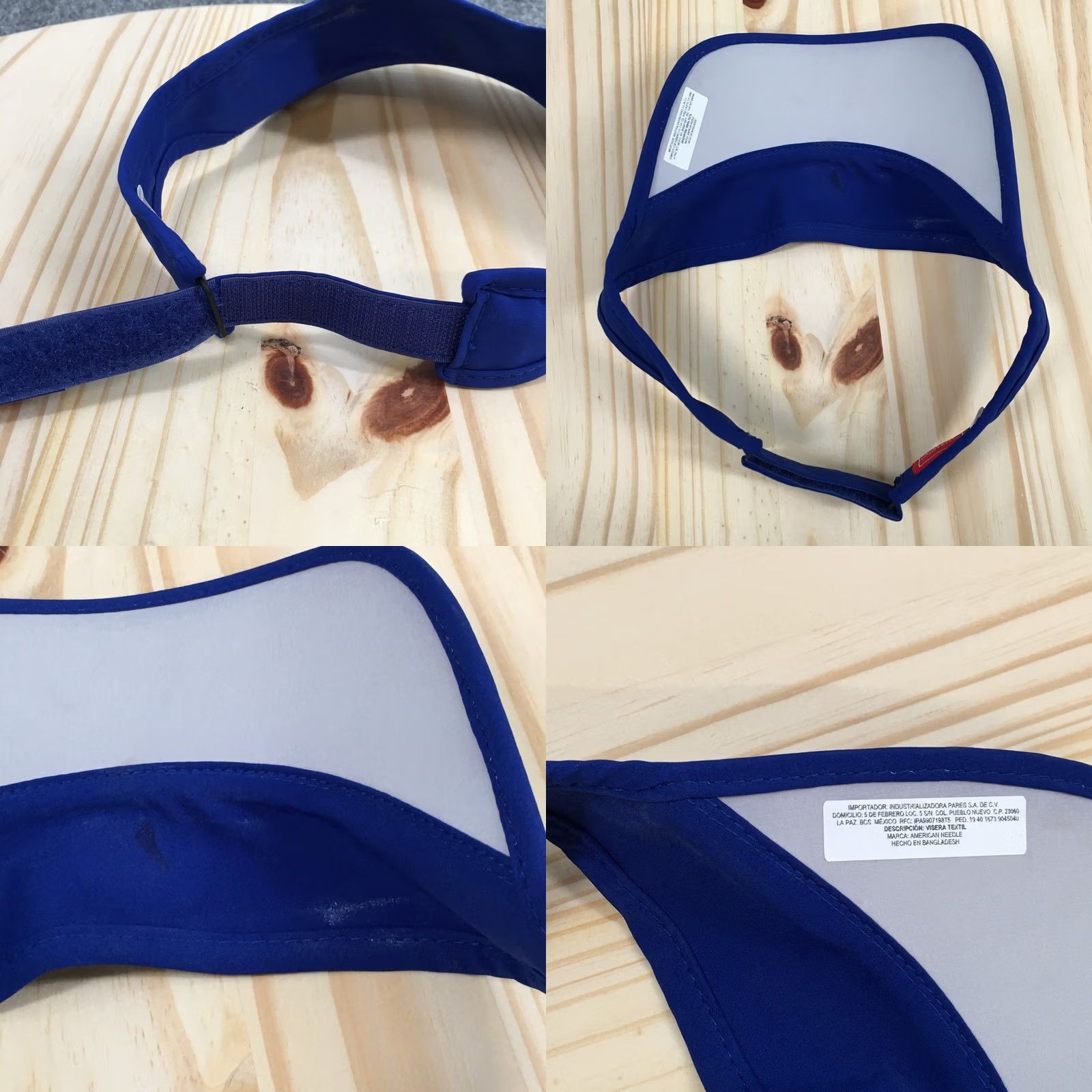 American Needle American Needle Visor Cap Hat Summer Sun Patch Logo Mens One Size Royal Blue Size ONE SIZE - 8 Thumbnail