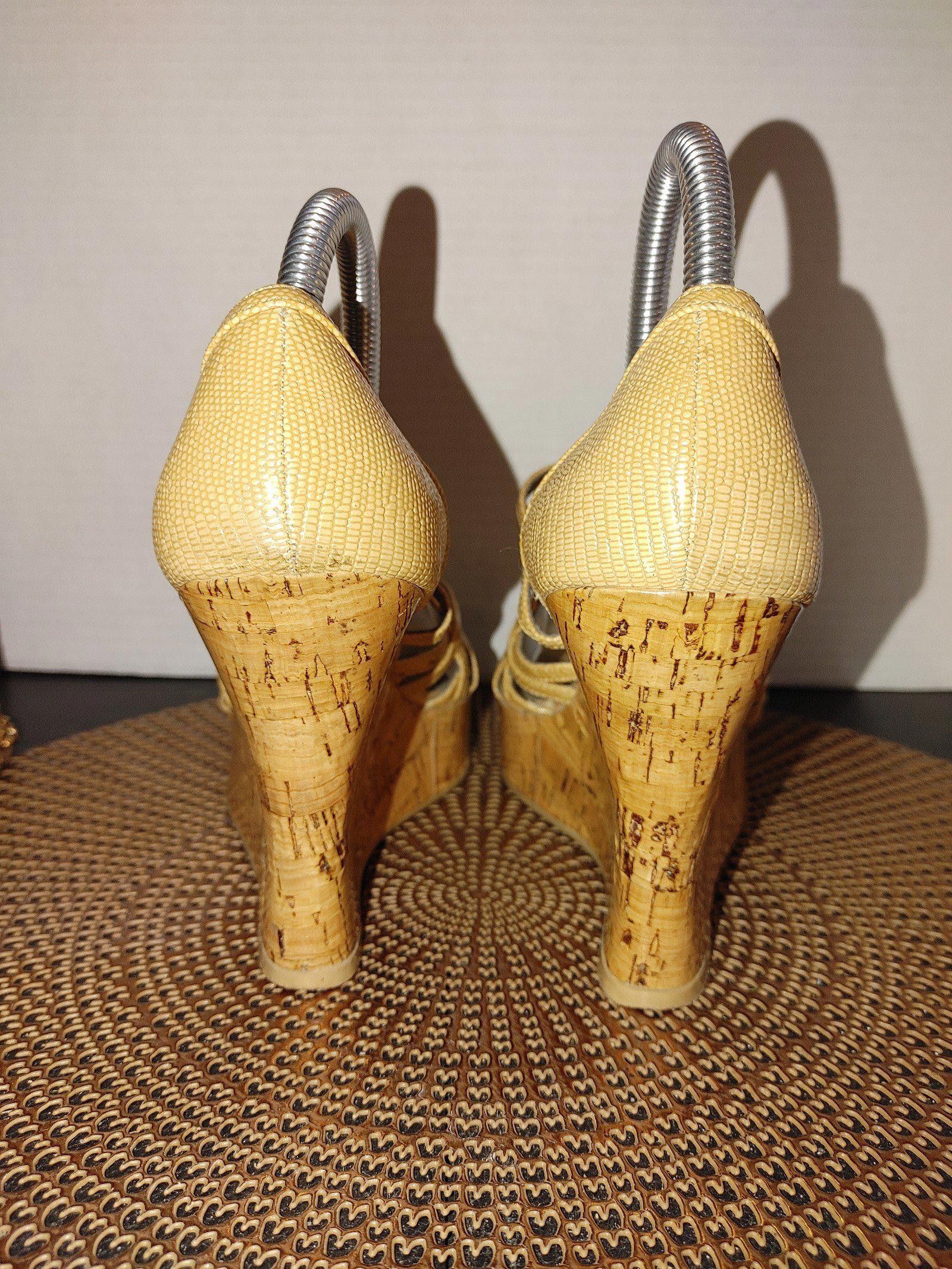 Ted Baker Bakers Porscha Strappy Cork Platform Wedge Heels Size 7.5B Size US 7.5 / IT 37.5 - 5 Thumbnail