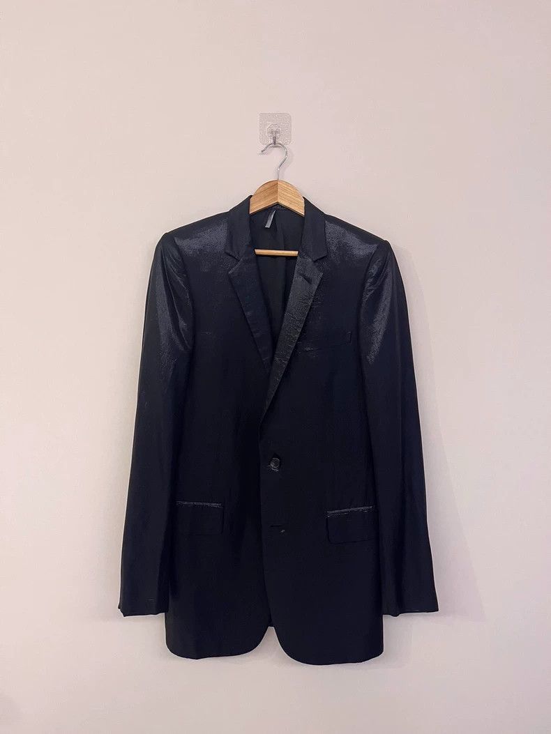 Dior dior homme shiny black suit jacket-2507 Size US M / EU 48-50 / 2 - 1 Thumbnail