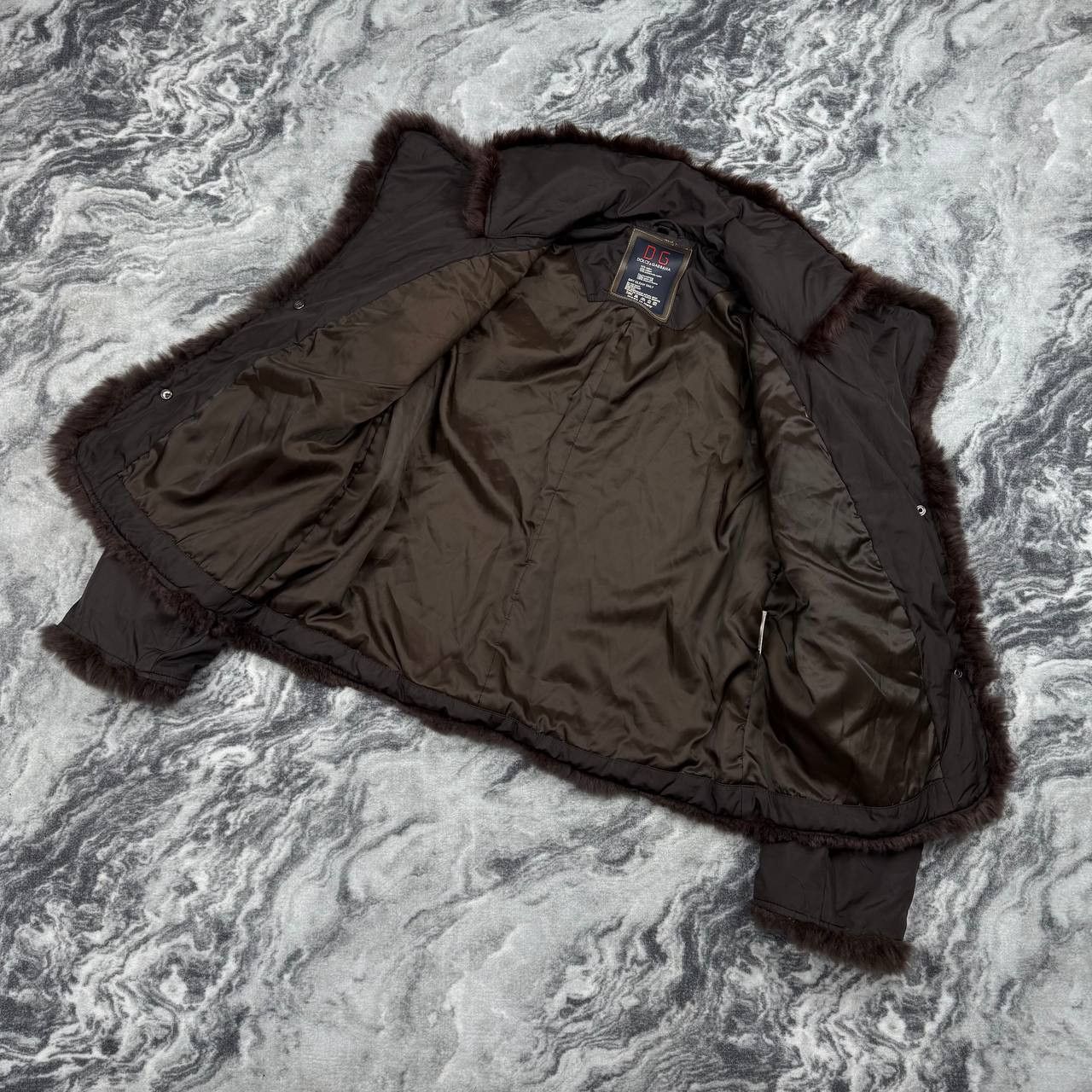 Dolce & Gabbana Vintage Dolce & Gabbana Jacket Real Fur Y2K Size XXL / US 16-18 / IT 52-54 - 8 Thumbnail
