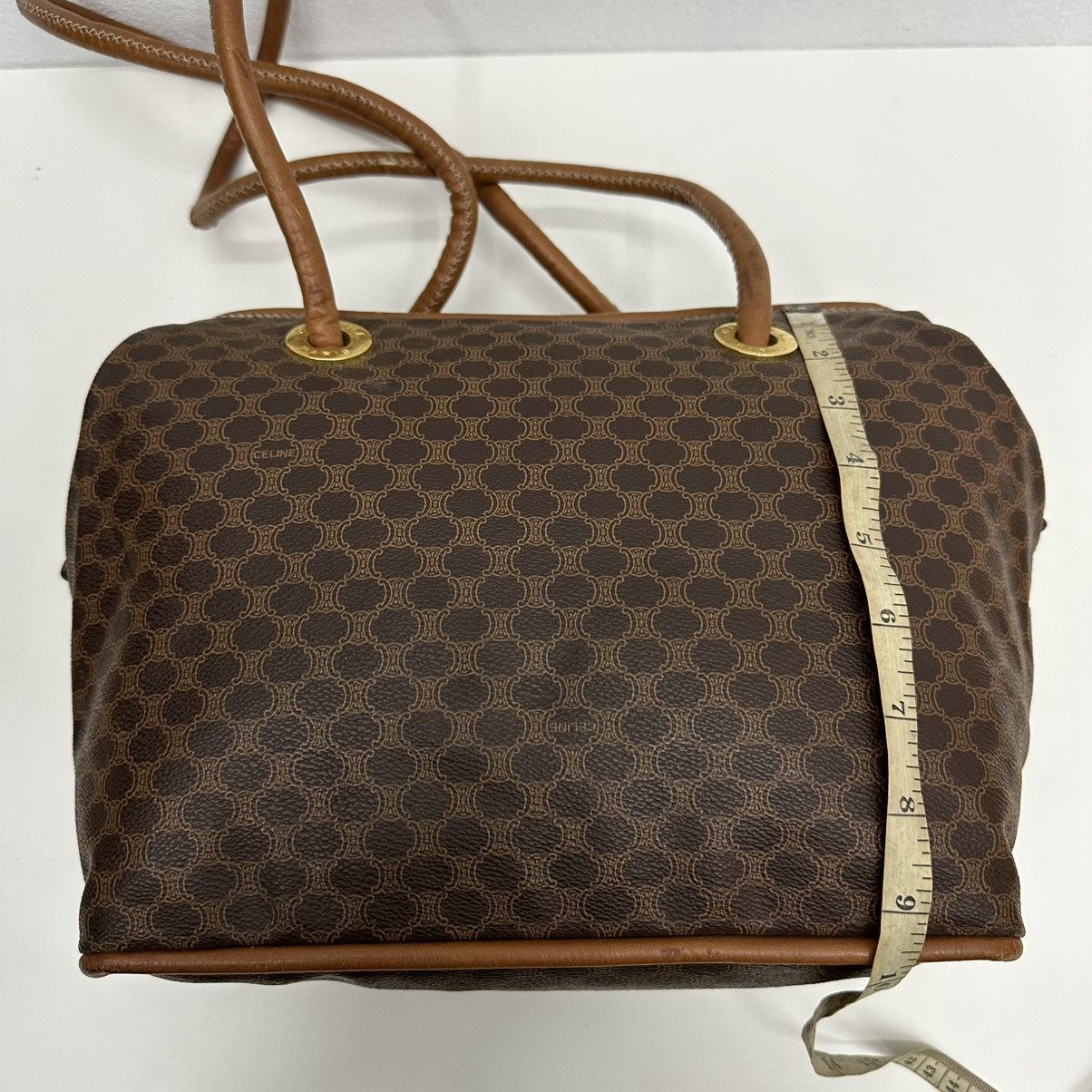 Celine ‼️YES‼️ AUTH. CELINE MACADAM SCHULTERTASCHE SHOULDER LONG BAG Size ONE SIZE - 17 Thumbnail