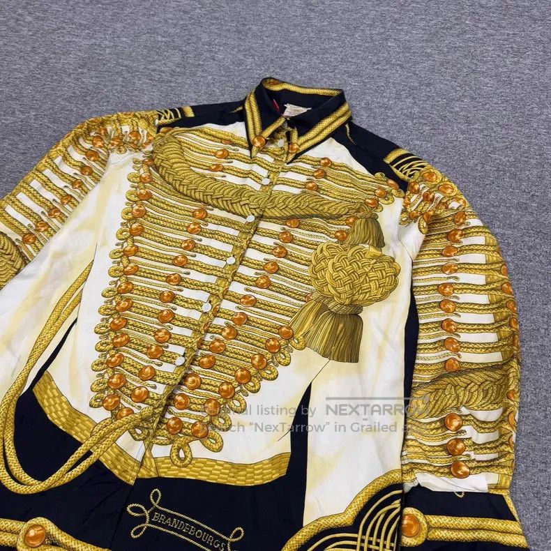 Hermes Hermes Brandenburg Silk Shirt Size M / US 6-8 / IT 42-44 - 4 Thumbnail