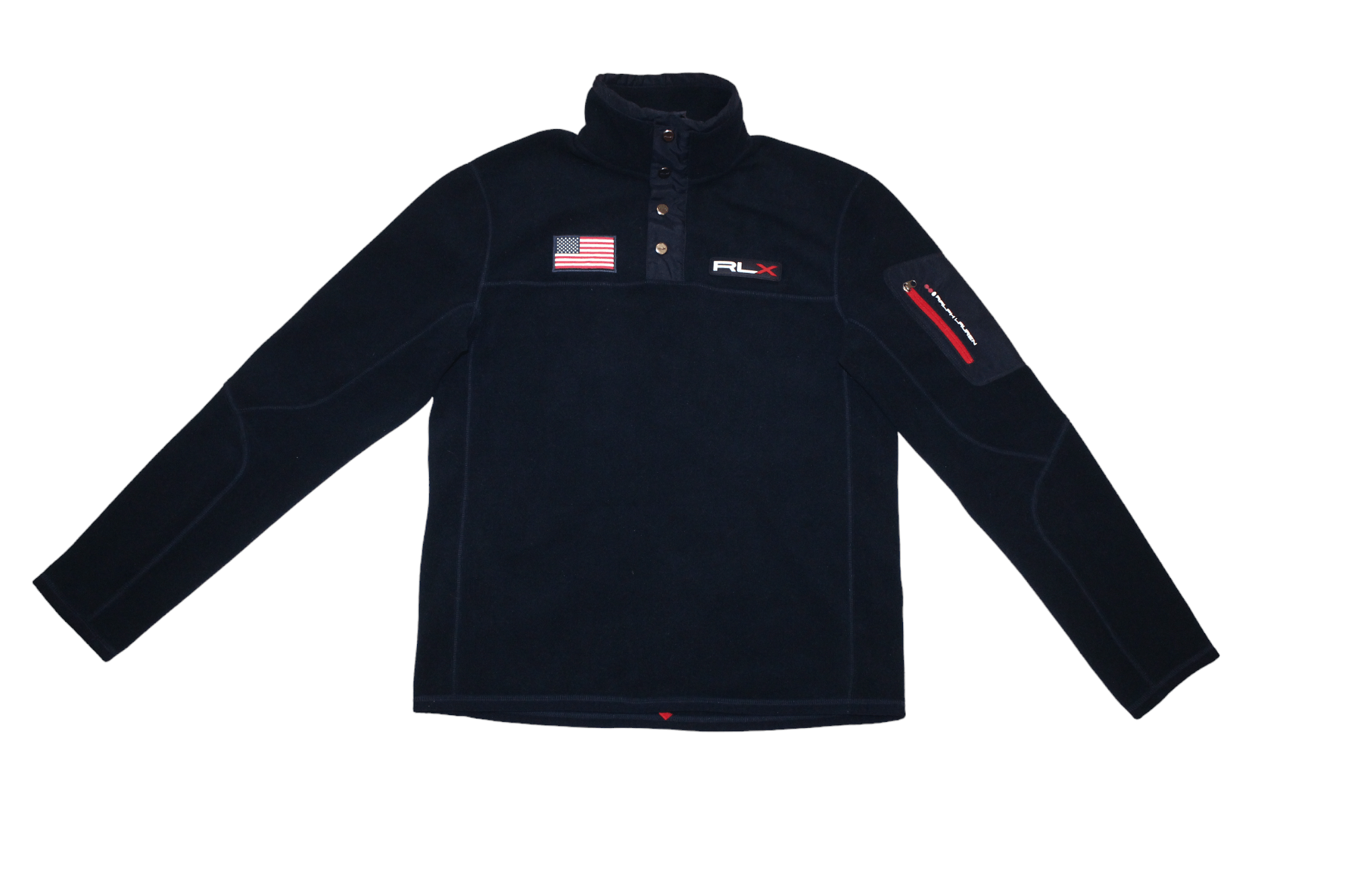 Polo Ralph Lauren VTG🔥 RLX Sport R.L. USA Team Polartec Pullover Fleece Size US S / EU 44-46 / 1 - 3 Thumbnail