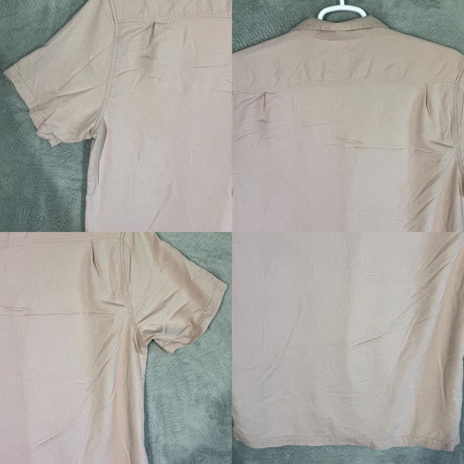 Tommy Bahama Tommy Bahama Shirt Mens Large Silk Blend Short Sleeve Pink Button Up Size US L / EU 52-54 / 3 - 8 Thumbnail