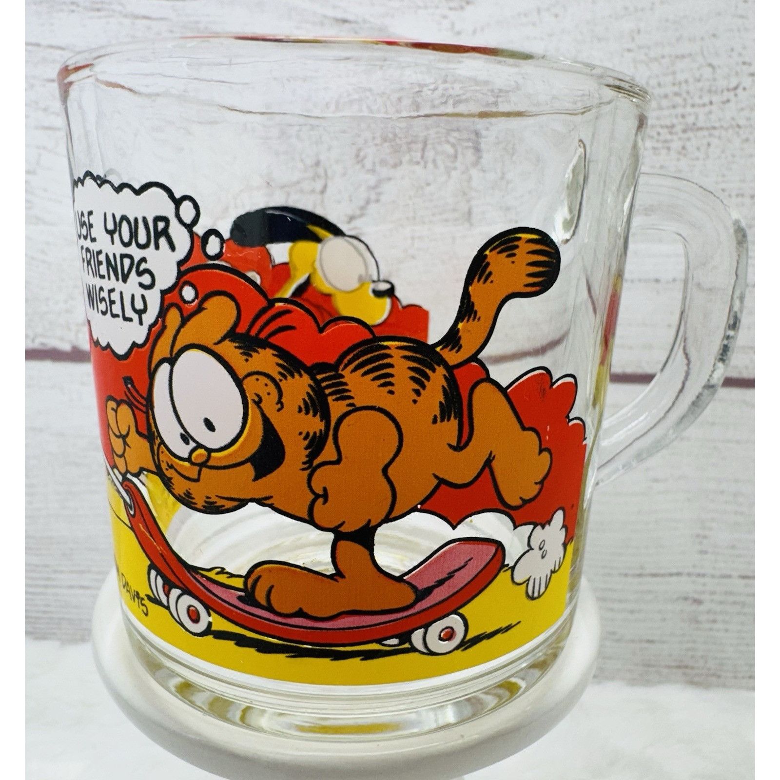 Other McDonald’s Garfield & Odie Clear Glass Coffee Mugs Cups VINT Size ONE SIZE - 9 Thumbnail