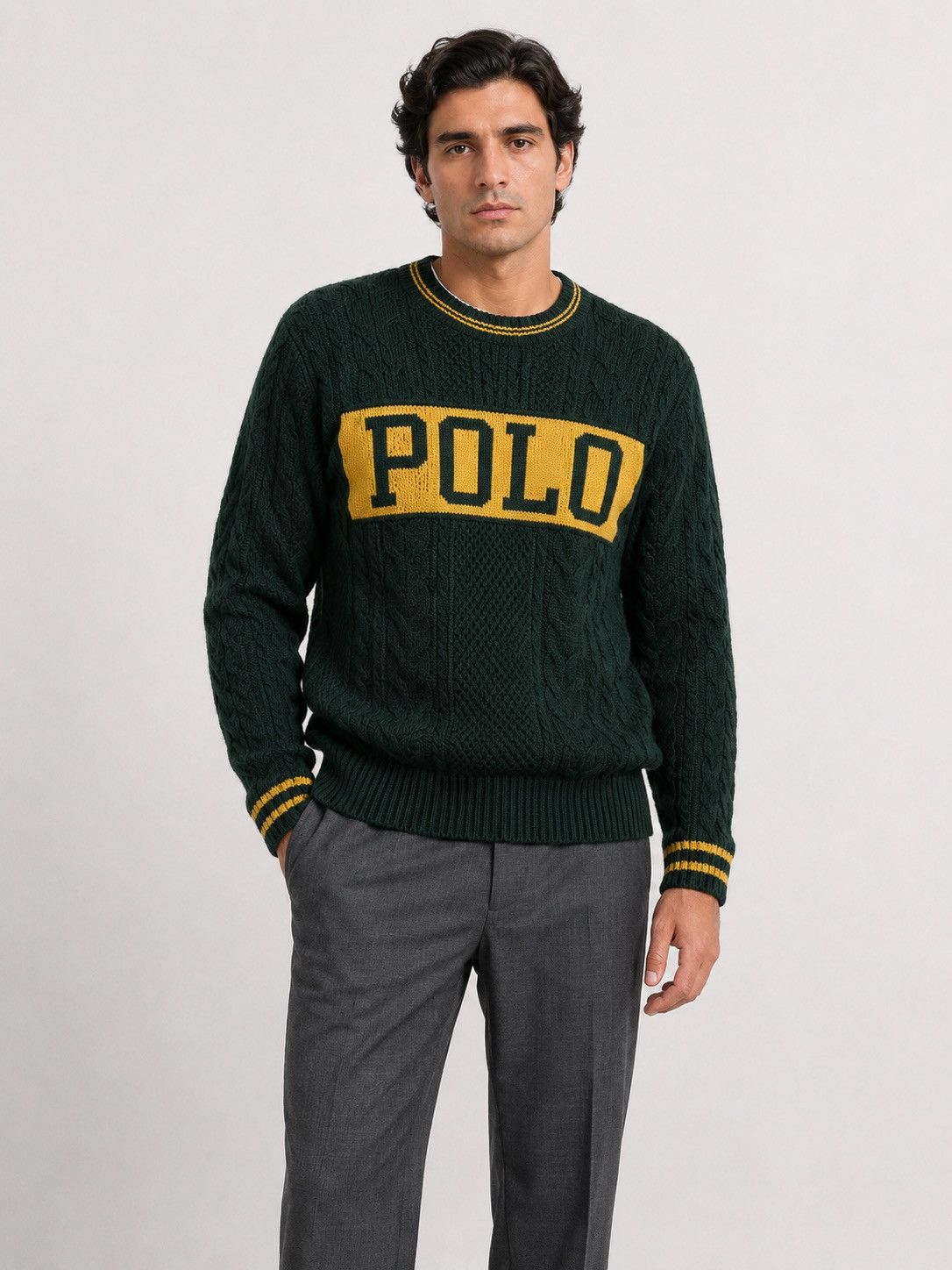 Polo Ralph Lauren Polo Ralph Lauren Big Logo Knitted Sweater Size M PRL Size US M / EU 48-50 / 2 - 1 Thumbnail