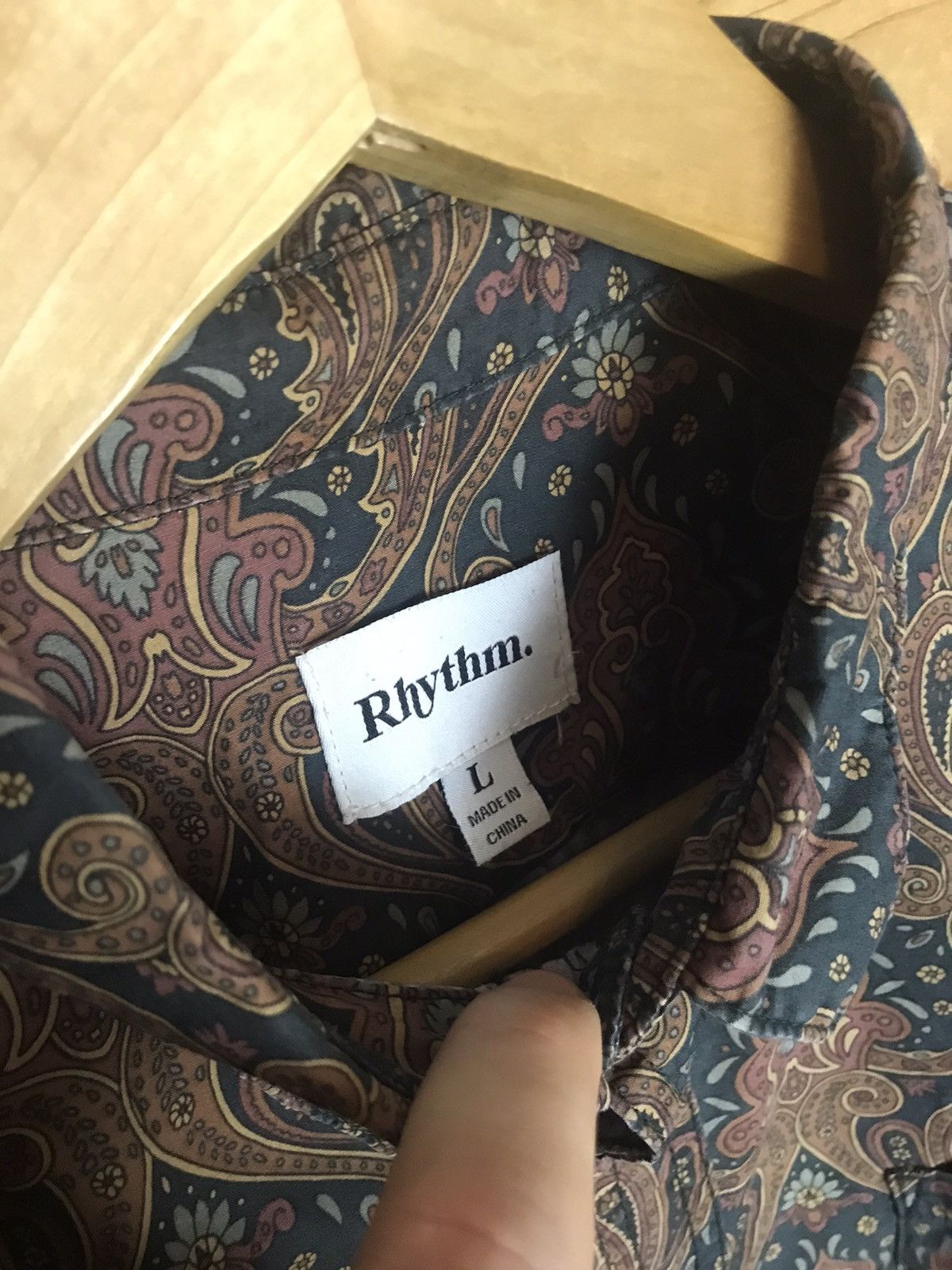Rhythm Rhythm paisley shirt Size US L / EU 52-54 / 3 - 6 Thumbnail