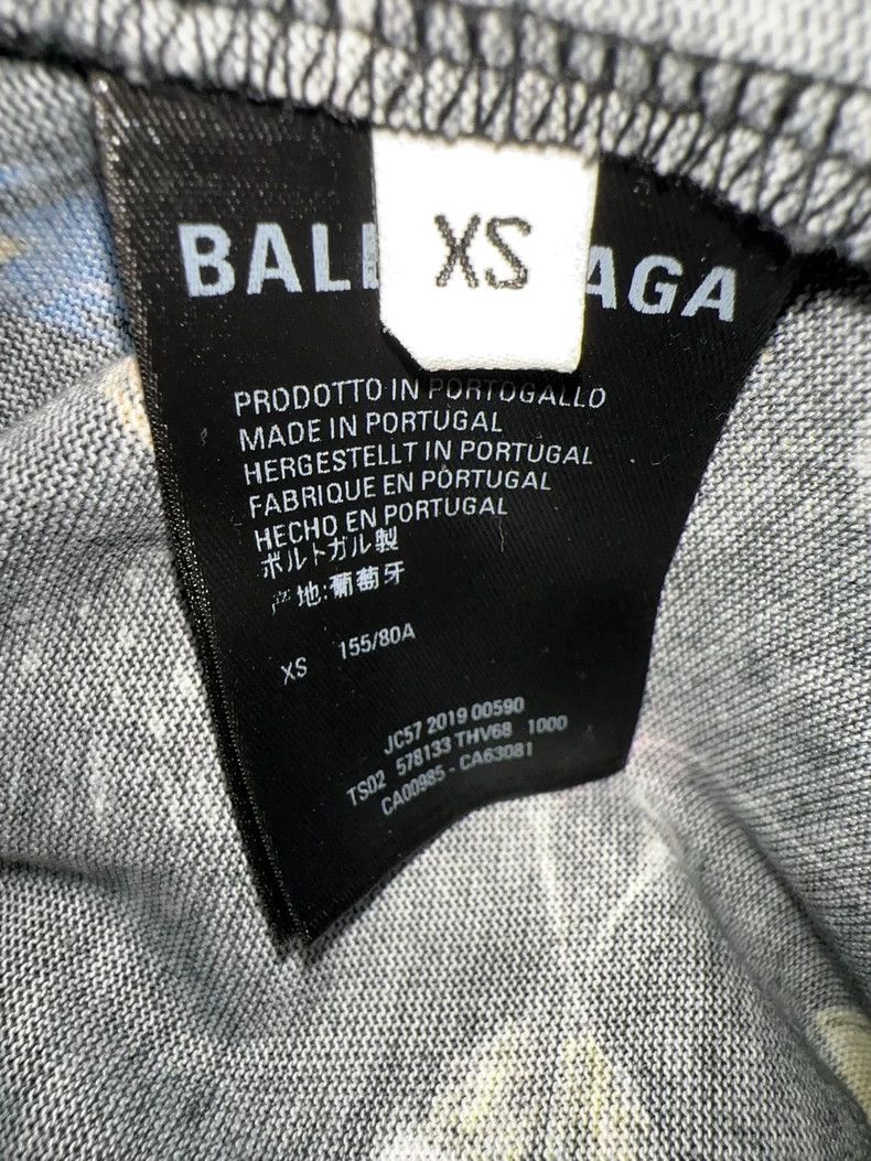 Balenciaga Balenciaga Full printed crewneck ladies short sleeve T-shir Size XS / US 0-2 / IT 36-38 - 4 Thumbnail