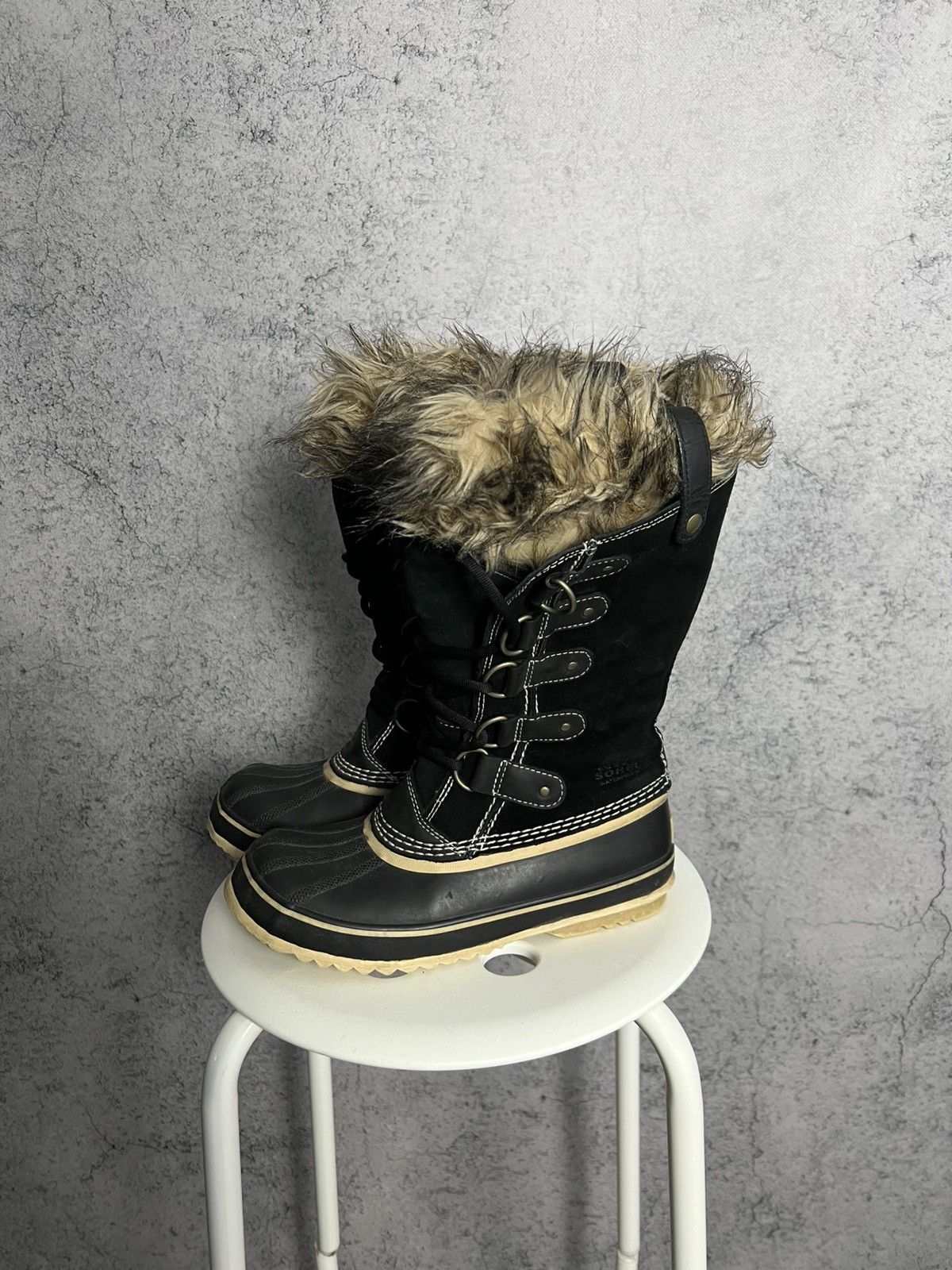 SOREL Sorel Duck Boots Faux Fur Lined Lace Up Winter Shoes Size US 6 / IT 36 - 2 Thumbnail