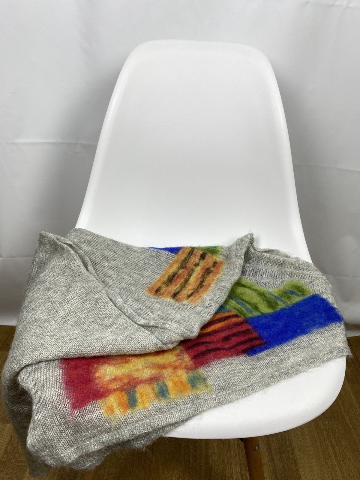 Other Troubadour Mohair-Nylon Printed Scarf Embroidered Size ONE SIZE - 3 Thumbnail