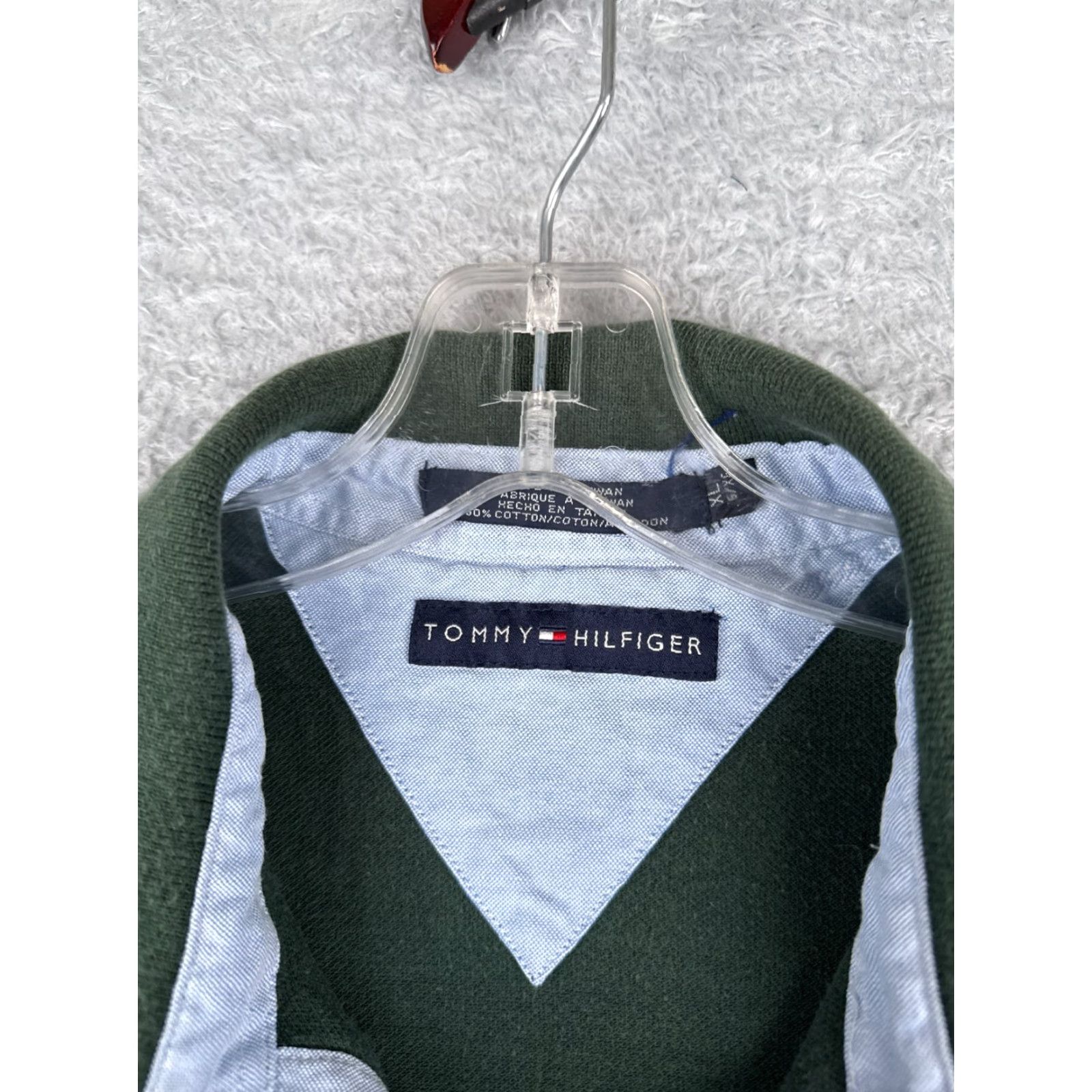 Tommy Hilfiger Tommy Hilfiger Green Polo Shirt Men XL Short Sleeve Cotton Slim Fit Activewear Size US XL / EU 56 / 4 - 7 Thumbnail