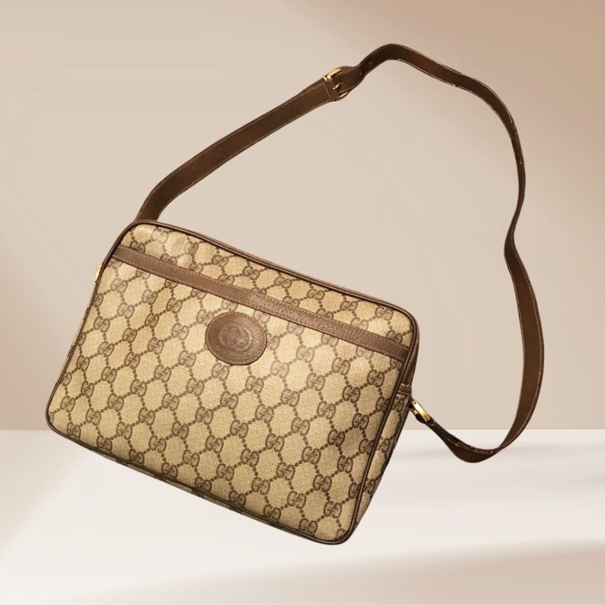Gucci Vintage Gucci GG Supreme Crossbody |Coated Canvas & Leather Size ONE SIZE - 4 Thumbnail