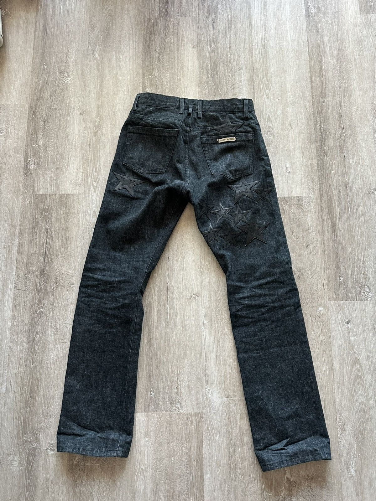 Chrome Hearts CHROME HEARTS Star Dark Wash Denim Jeans Size US 29 - 2 Thumbnail