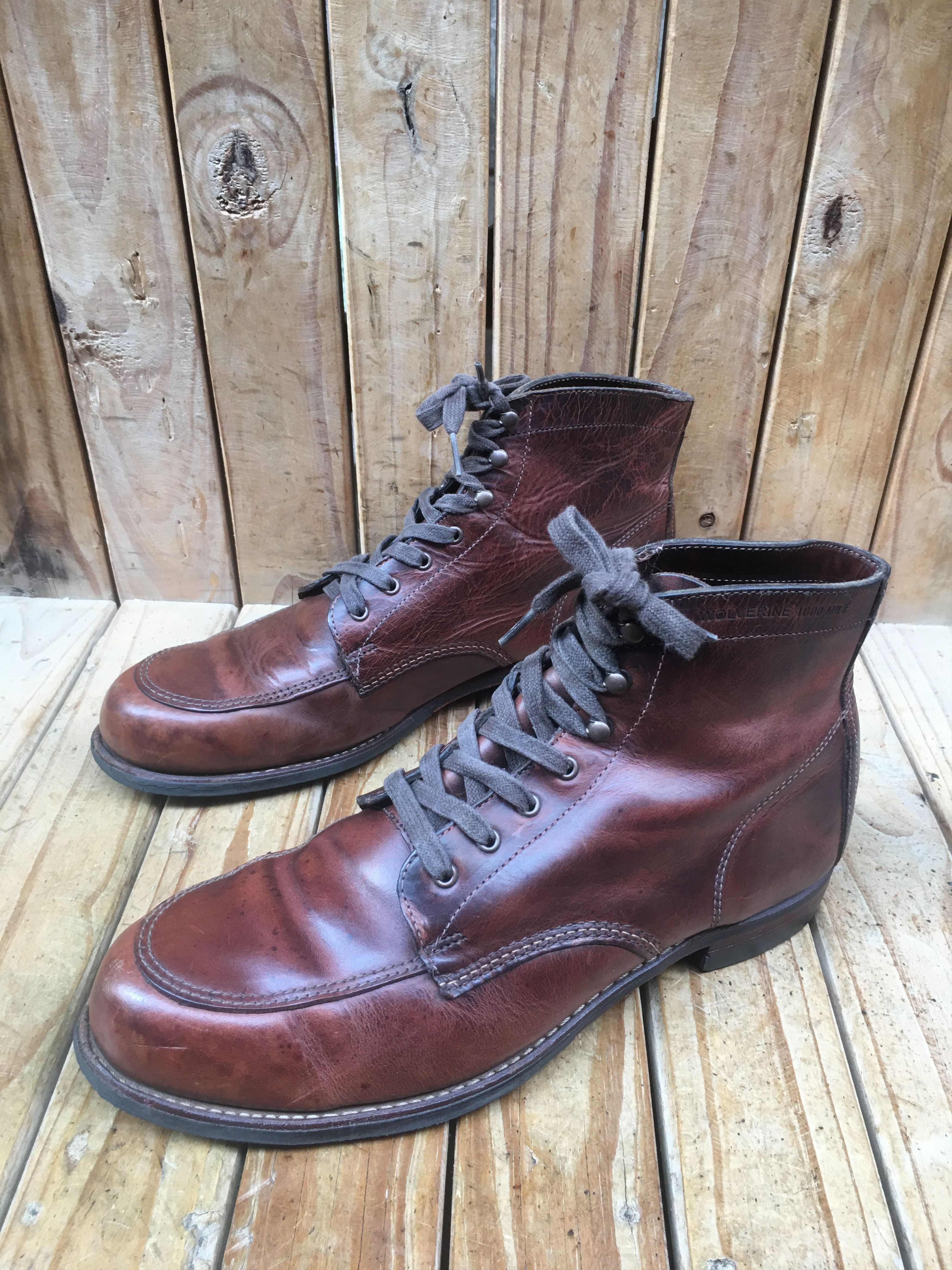 Wolverine Wolverine 1000 Miles leather boots size US 11.5 D UK 10.5 Size US 11.5 / EU 44-45 - 11 Thumbnail