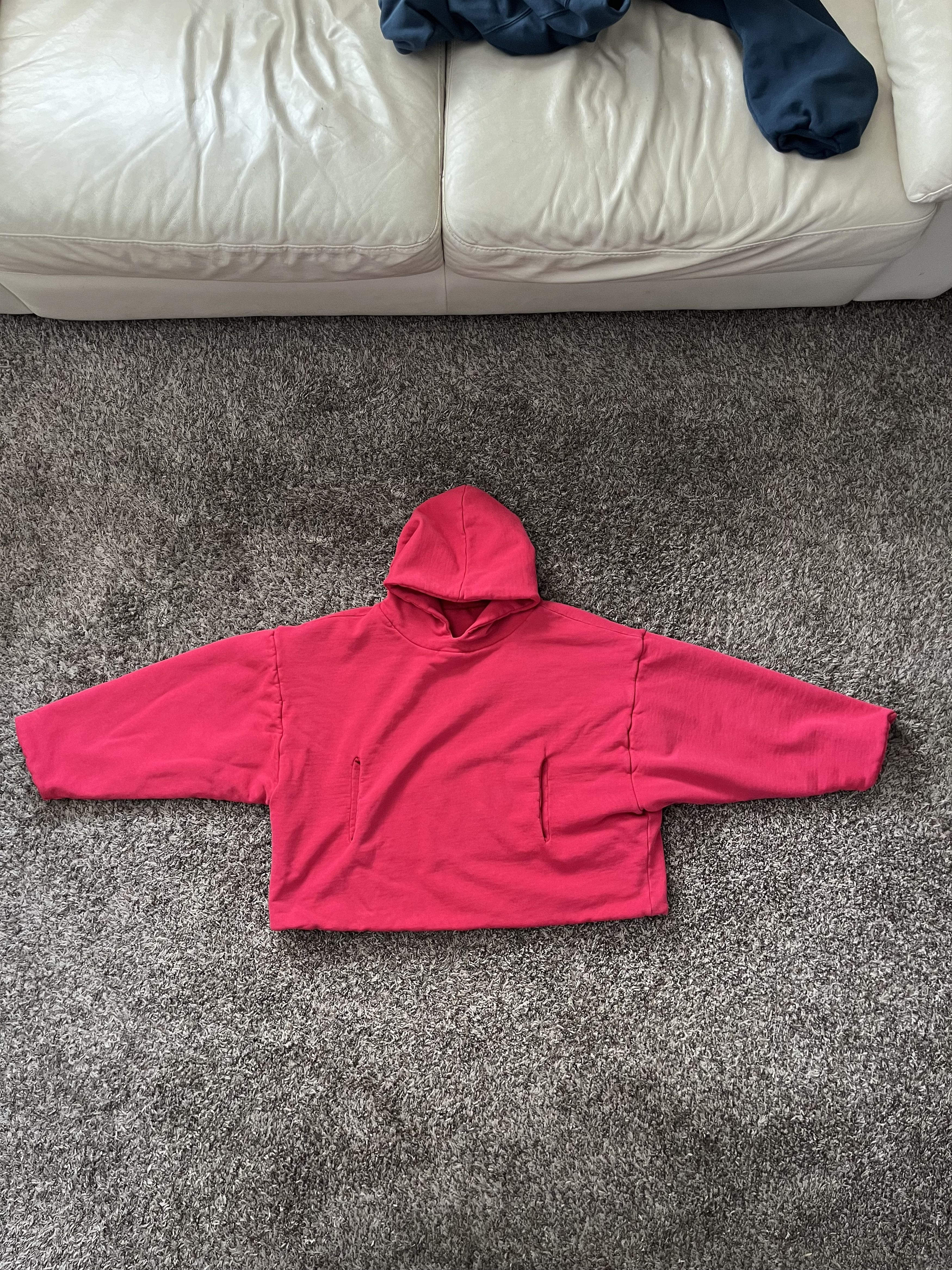 Pre-owned Los Angeles Apparel X Yeezy Season Yeezy Laa Dmx Hoodie Sample In Red