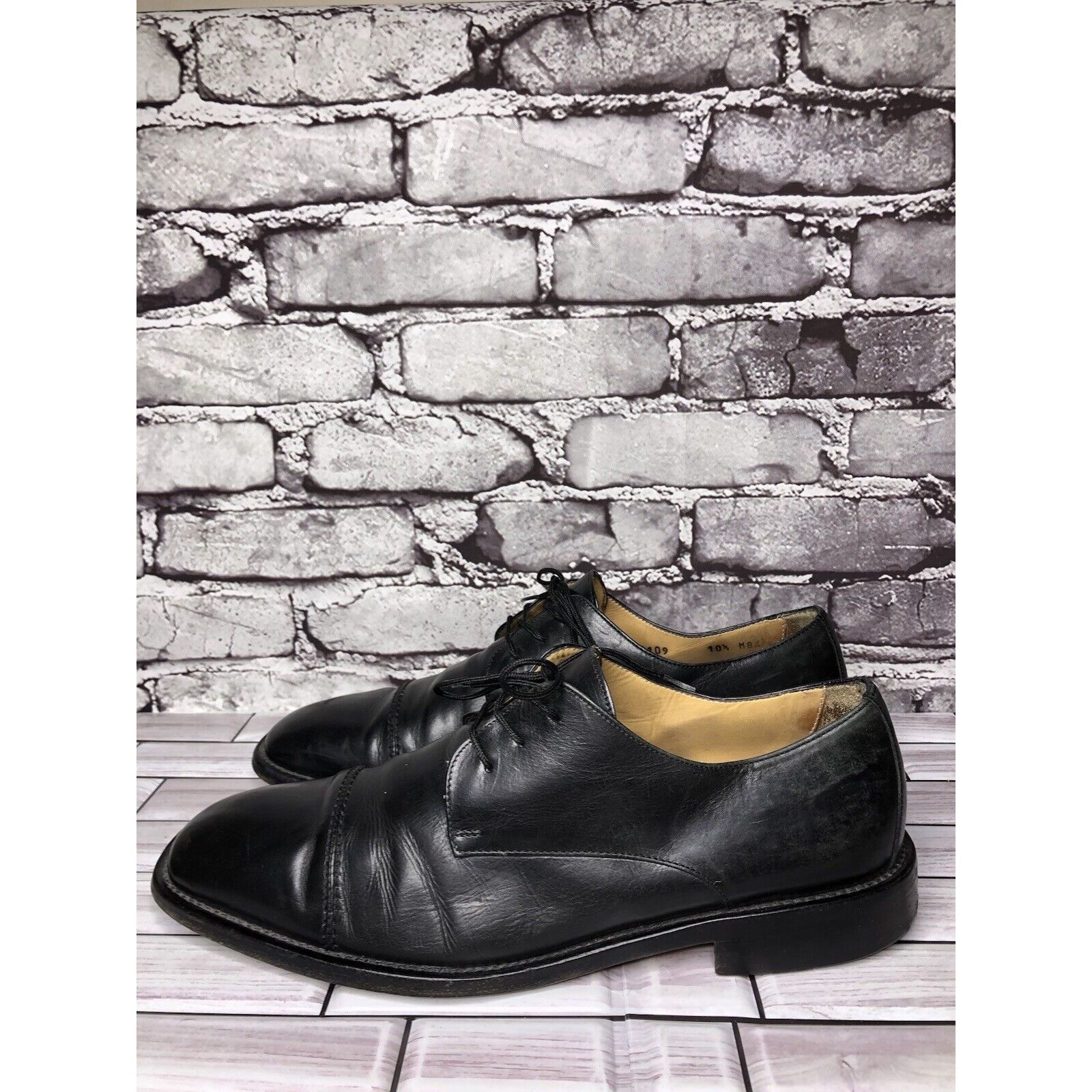 Cole Haan Cole Haan City Black Leather Cap Toe Oxfords Dress Shoes Men Size US 10.5 / EU 43-44 - 20 Thumbnail