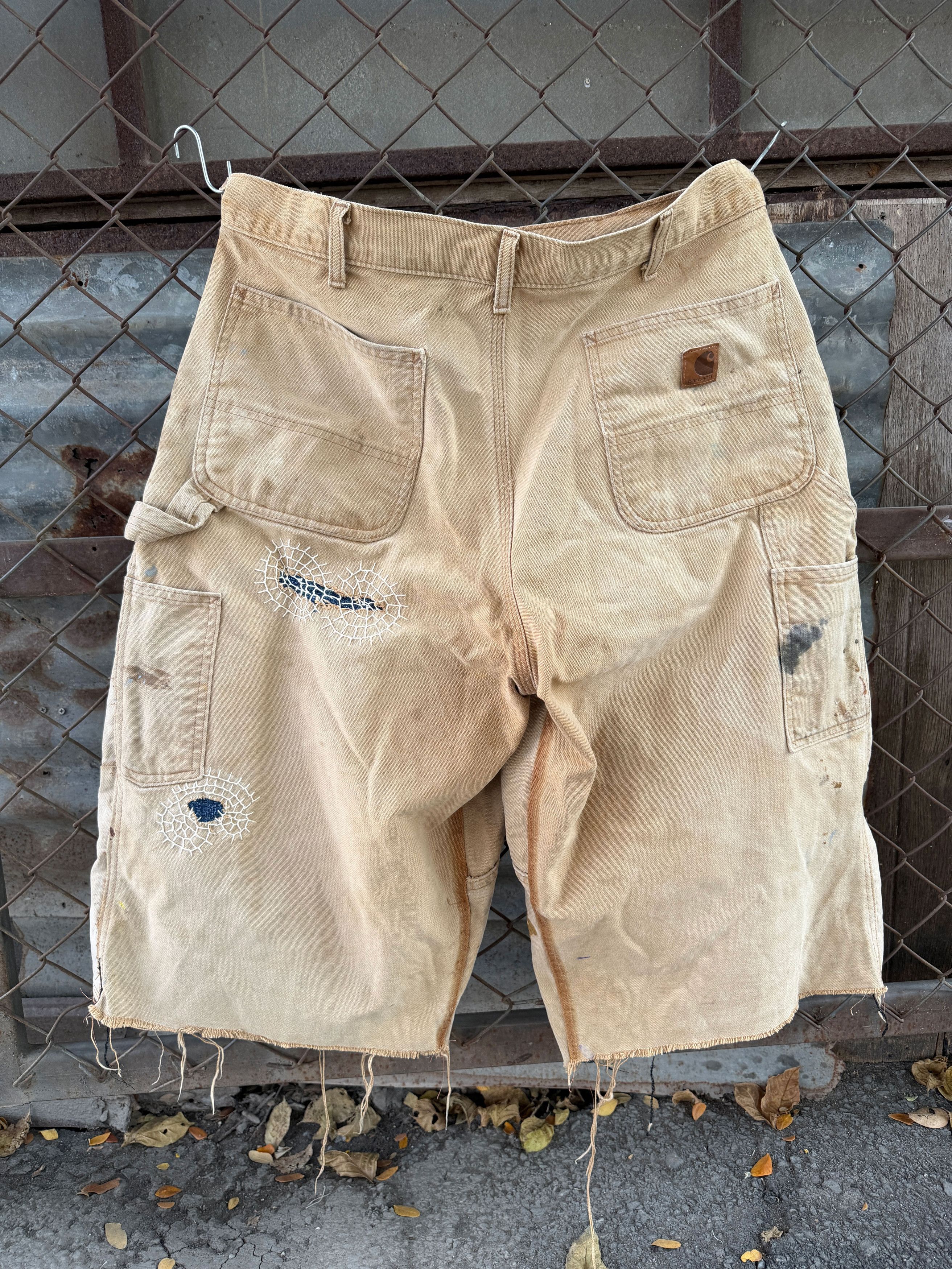 Japanese Brand Boro Patchwork Carhartt Carpenter Size US 33 - 14 Thumbnail