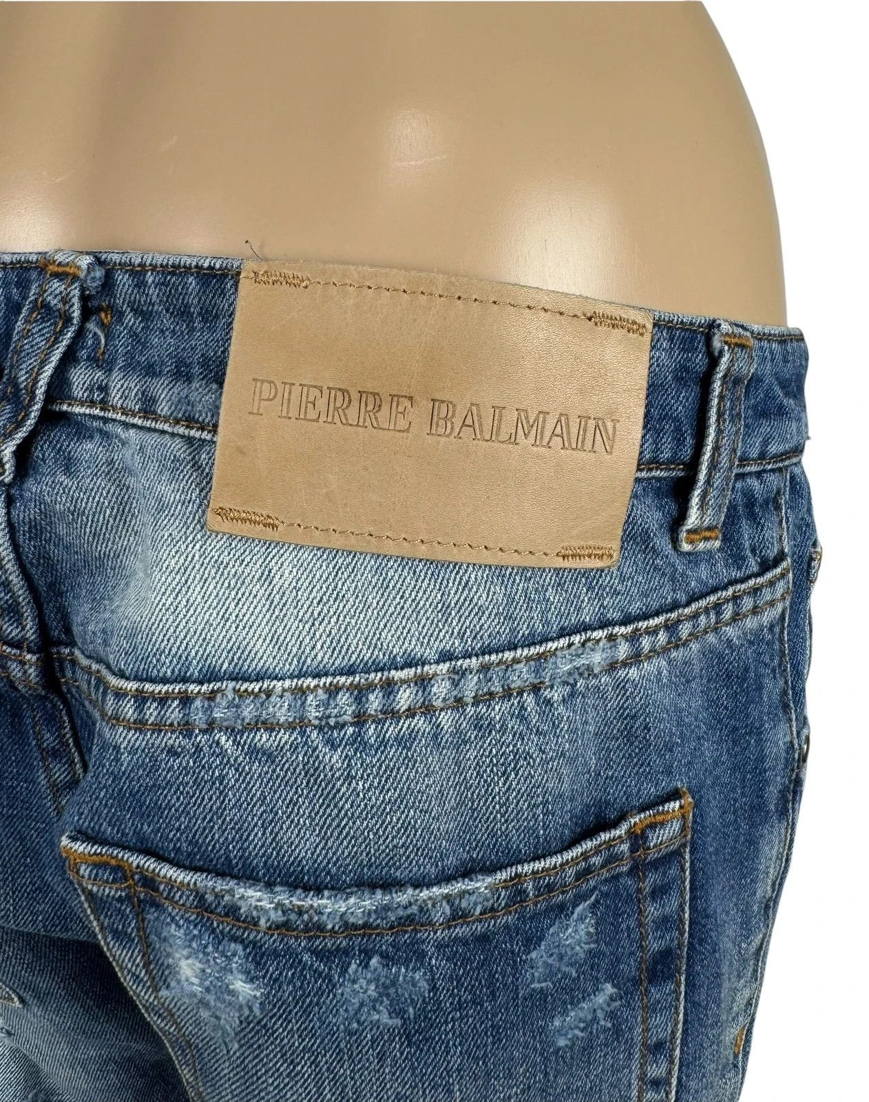 Pierre Balmain Pierre Balmain Ripped Jeans size 27 Size 27" / US 4 / IT 40 - 8 Thumbnail