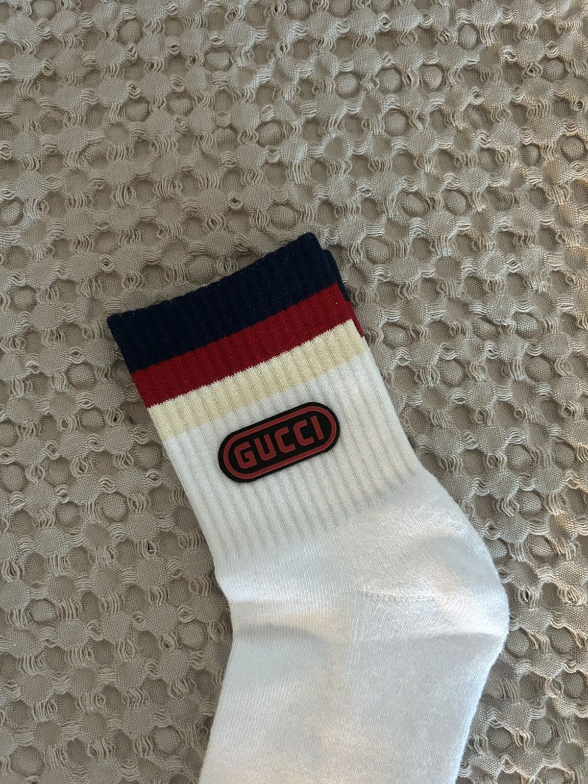 Gucci Gucci logo socks size S Size 46 - 4 Thumbnail