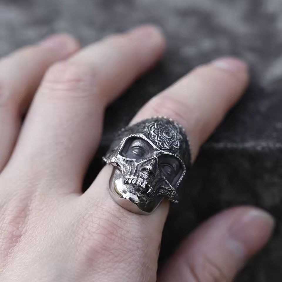 Jewelry Skull Ring Size 7-13 Size ONE SIZE - 3 Thumbnail