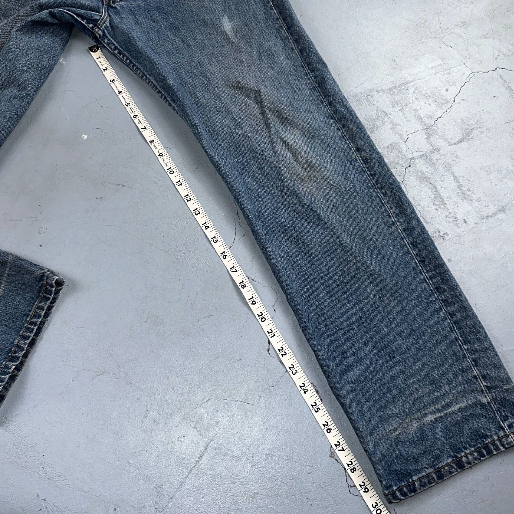 Levi's Levi's 501 Vintage 90s USA Jeans Blue Medium Wash 36x32 Inseam 32 Straight Leg Men’s Regular 34x30 Size US 36 / EU 52 - 5 Thumbnail