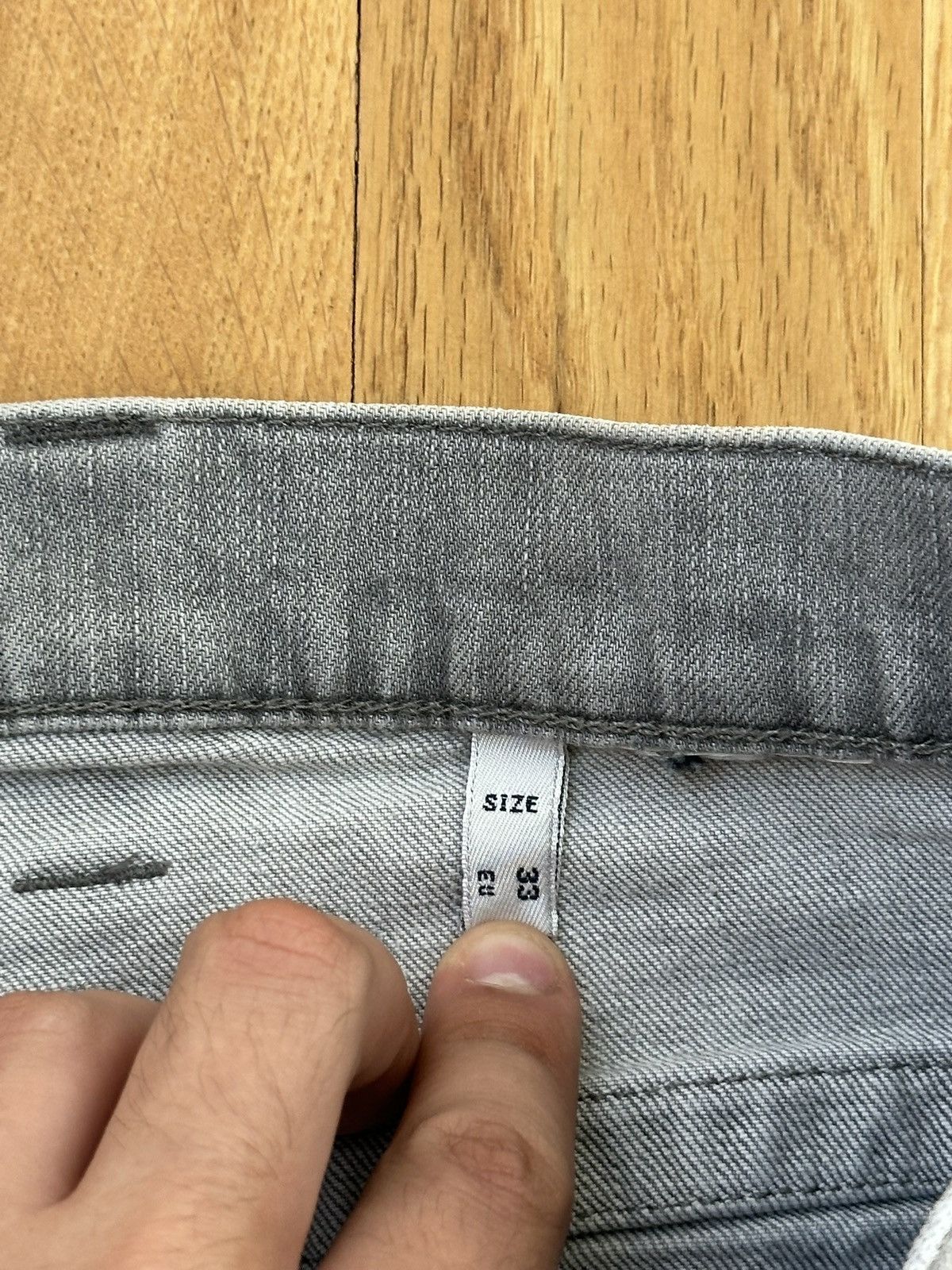 Giorgio Armani Vintage Giorgio Armani Gray Denim Jeans Metal Logo 33 Size Size US 33 - 9 Thumbnail
