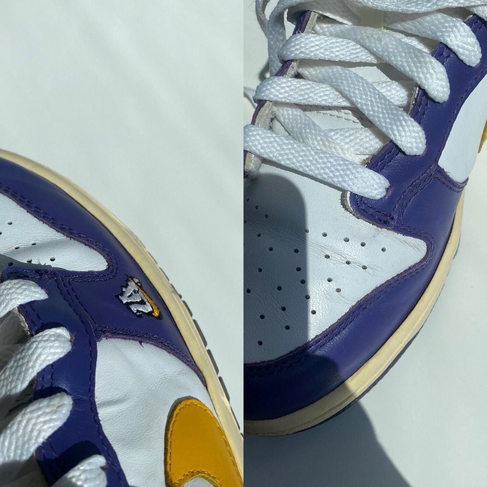 Nike 2004 Nike Dunk Low Lakers LA US7 Vintage Size US 7 / EU 40 - 11 Thumbnail