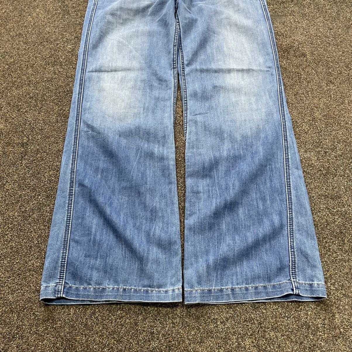 Vintage Y2K Vintage Baggy Wide Leg Jeans Faded Wash Skate Aesthetic Size 32" / US 10 / IT 46 - 5 Thumbnail
