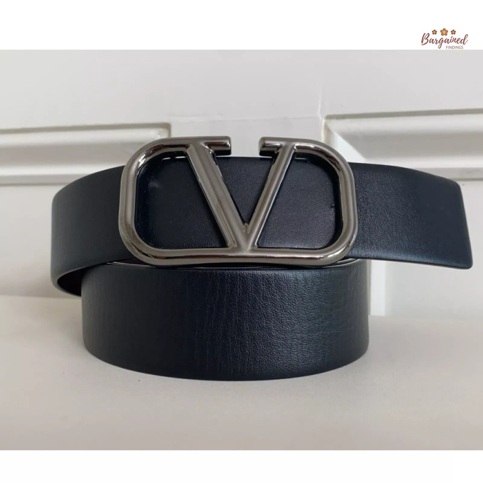 Valentino VALENTINO GARAVANI Chocolate Calfskin VLogo Signature Belt Size 28 - 1 Thumbnail
