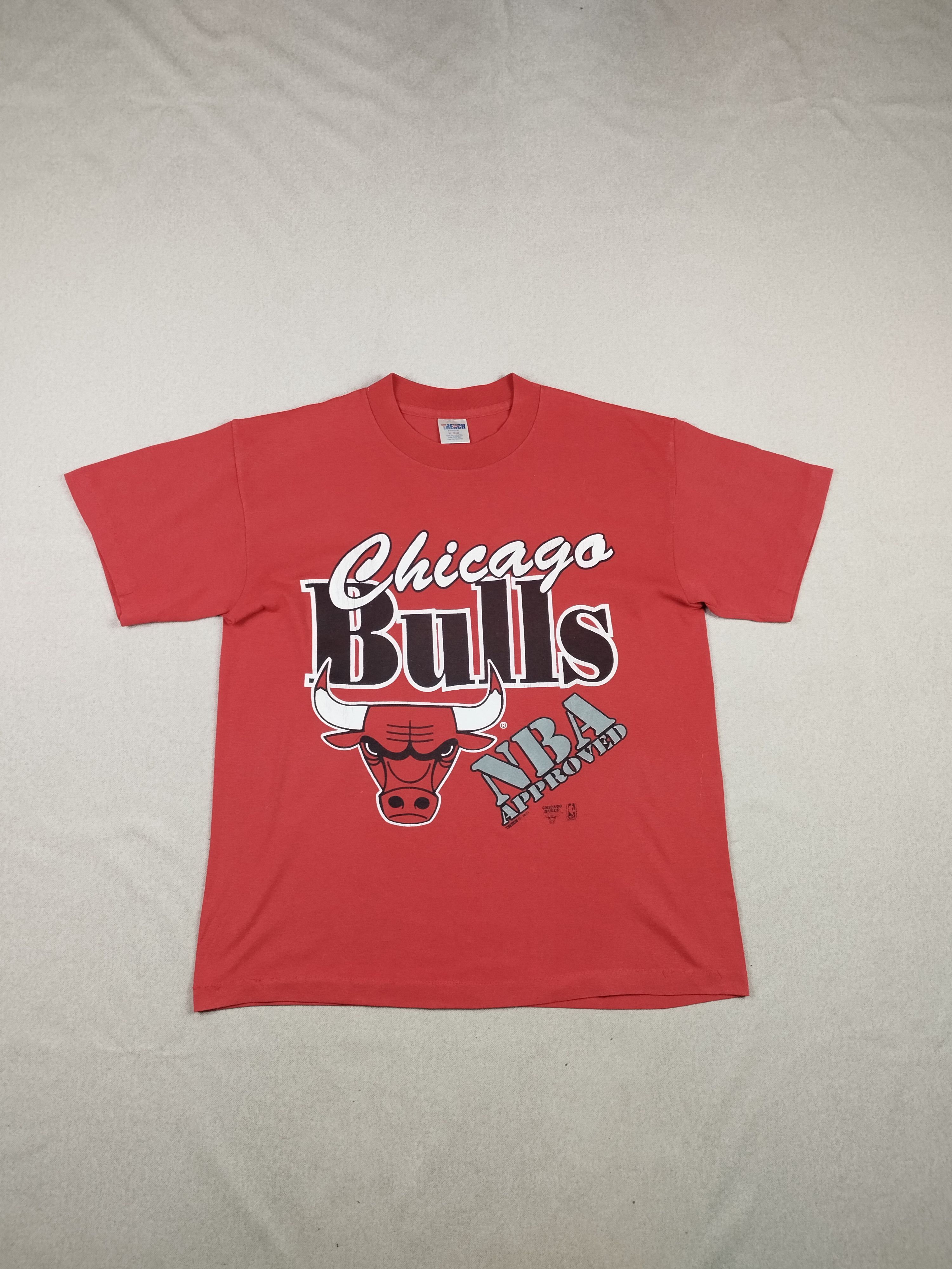 NBA Chicago Bulls NBA vintage 1991 Trench t-shirt big logo Size US M / EU 48-50 / 2 - 1 Thumbnail