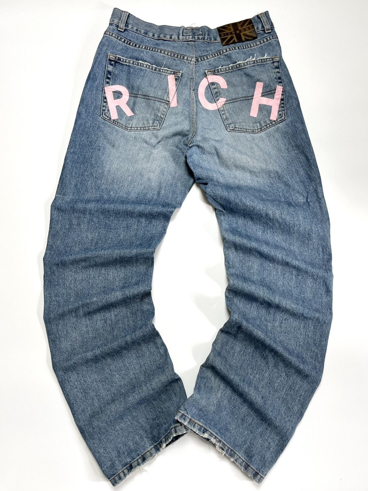John Richmond Vintage John Richmond RICH' Spell-Out Jeans Y2k Aesthetic Size US 31 - 1 Thumbnail