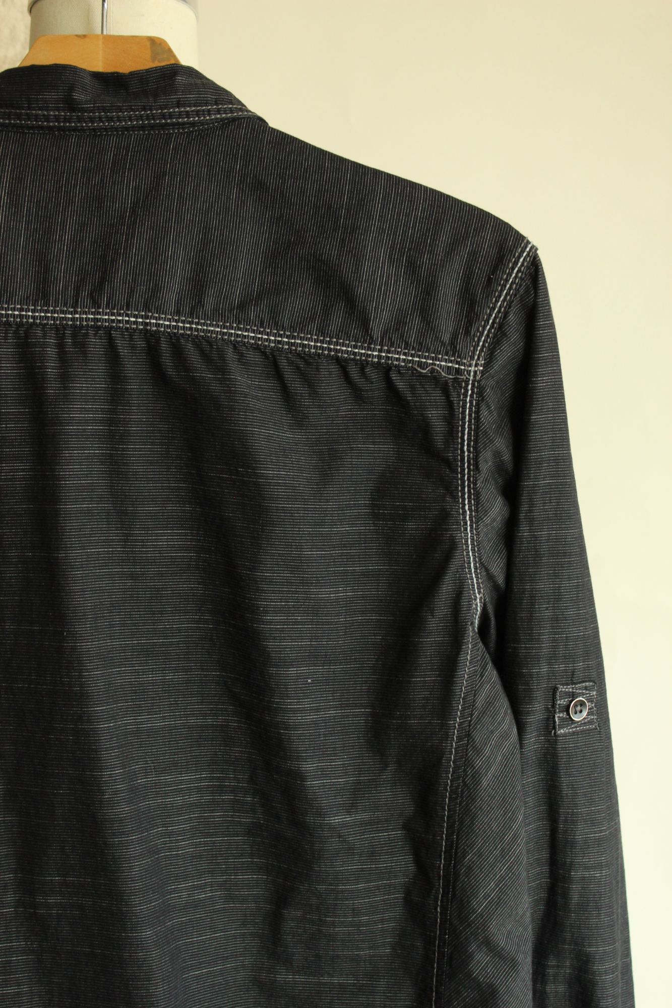 I.N.C INC Men's shirt, Button down, size M, black and gray pinstri Size US M / EU 48-50 / 2 - 11 Thumbnail