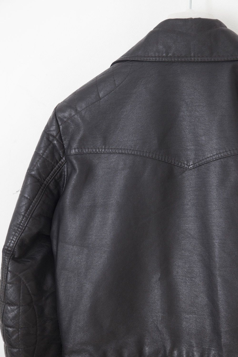 Vintage Vintage 1980's waxed coton faux leather perfecto jacket Size US S / EU 44-46 / 1 - 6 Thumbnail