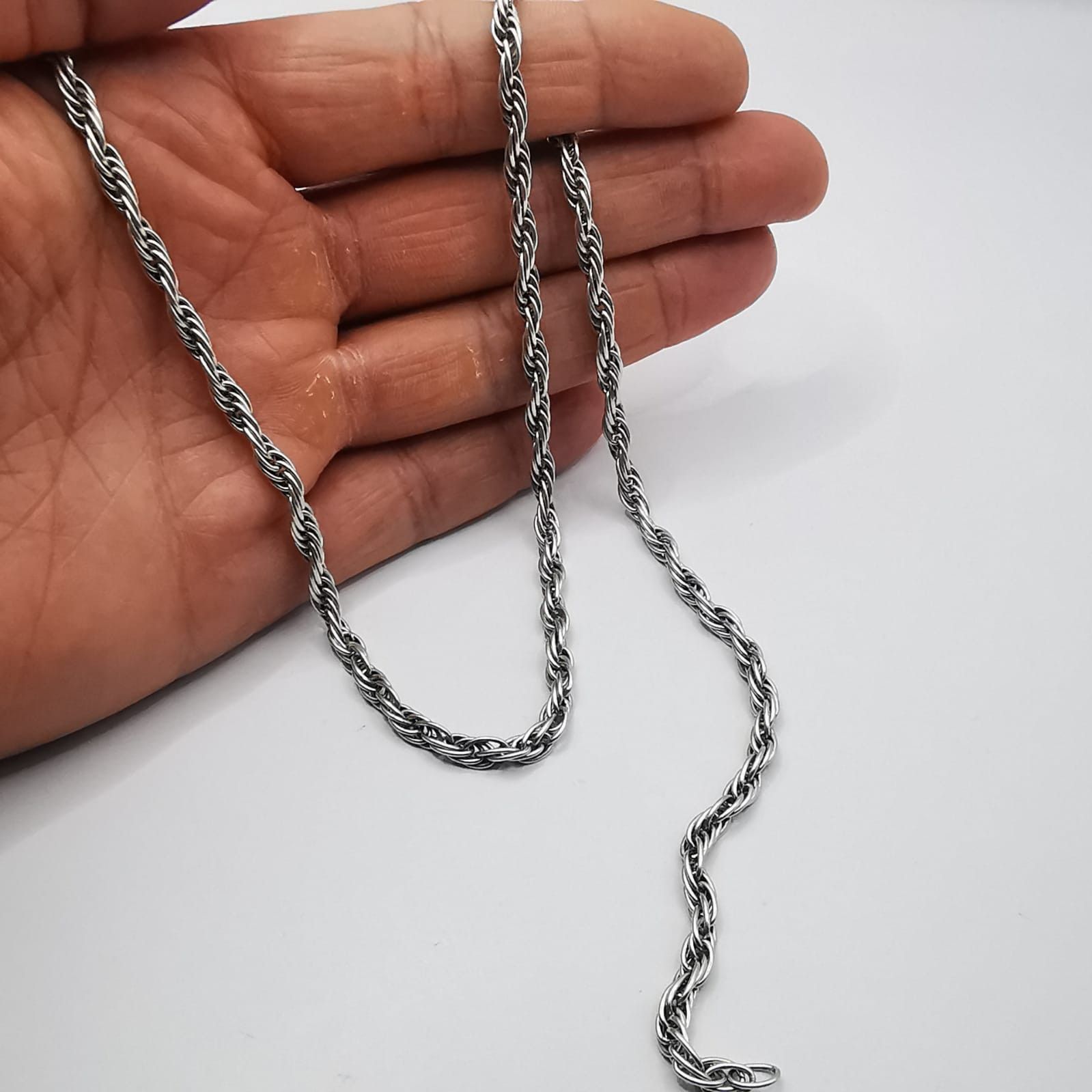 Sterling Silver Vintage Statement Jewelry Chain, 925 Sterling Silver 23,26g Size ONE SIZE - 4 Thumbnail