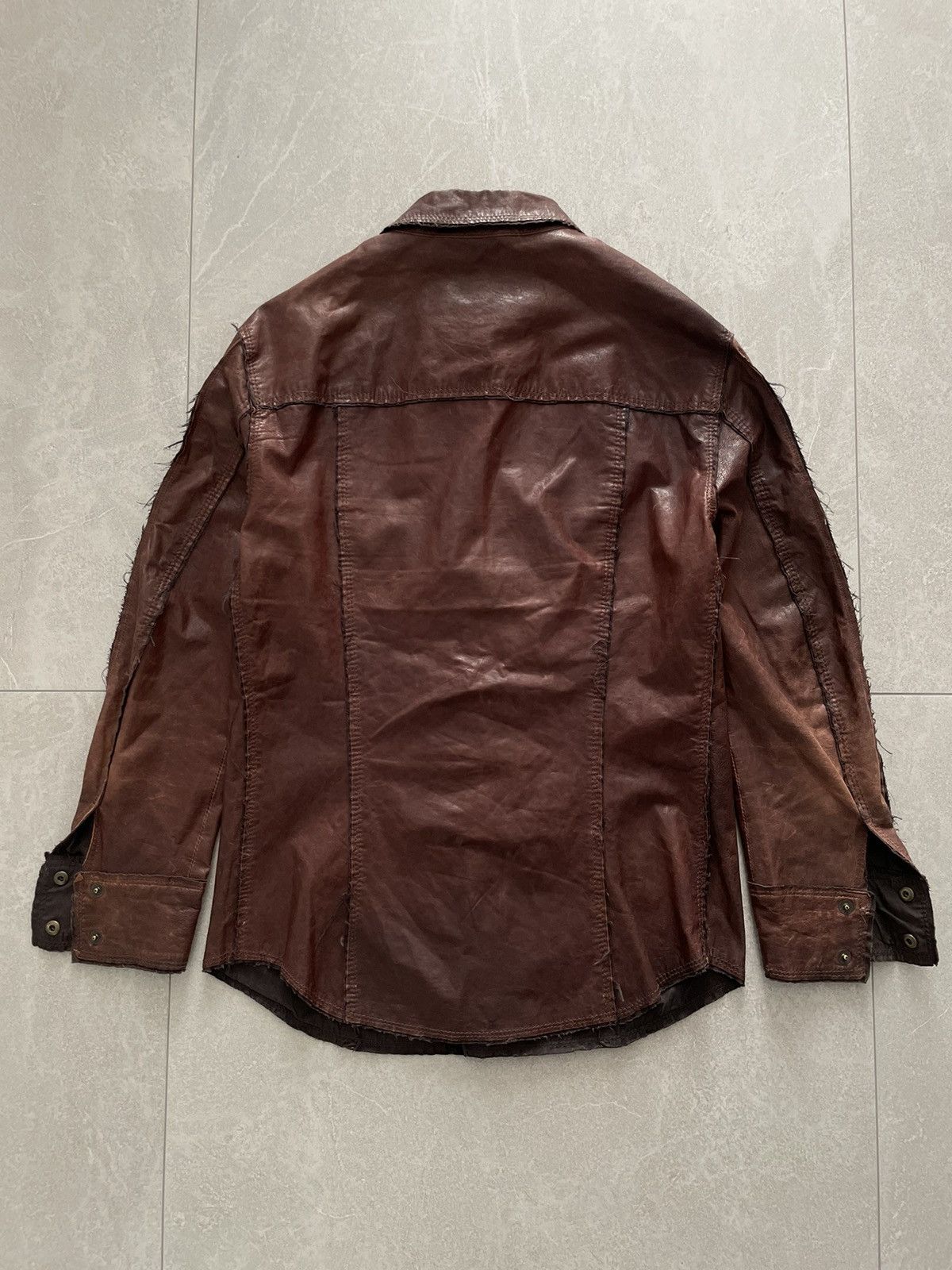 Dolce & Gabbana Dolce & Gabbana Leather Shirt Size M / US 6-8 / IT 42-44 - 2 Thumbnail