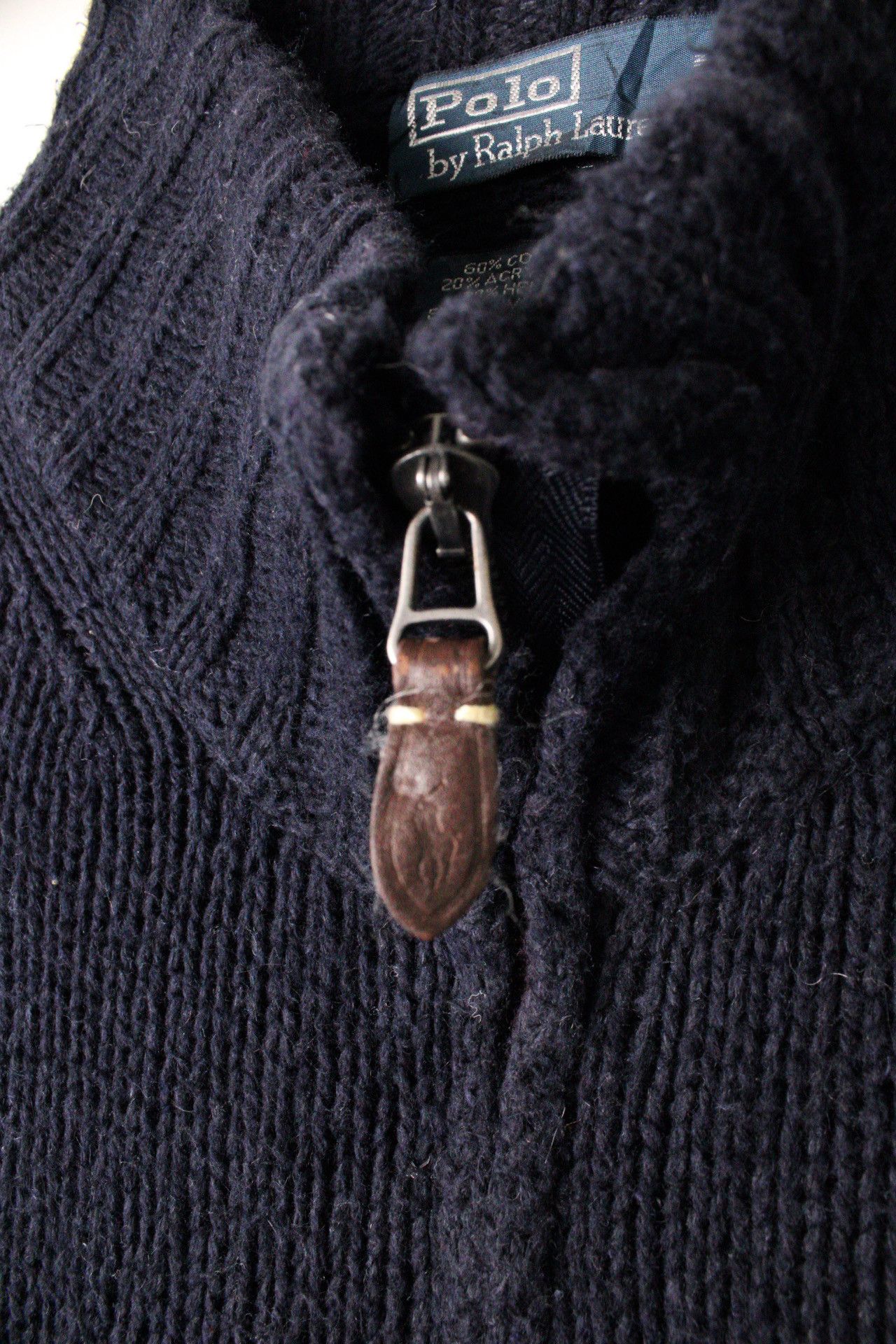 Polo Ralph Lauren Ralph Lauren Full Zip Sweater Navy Blue XXL Size US XXL / EU 58 / 5 - 5 Thumbnail
