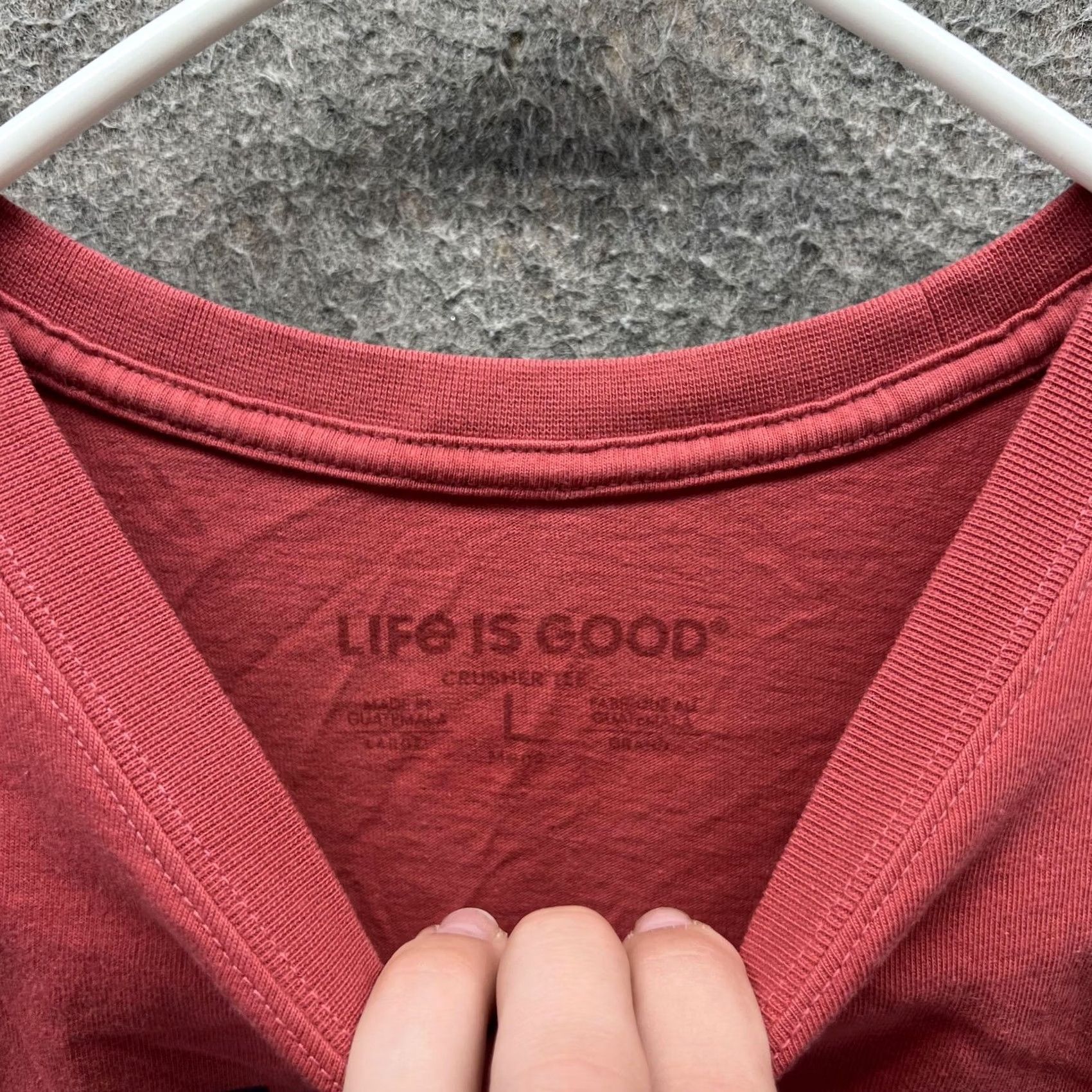 Life is Good Life Is Good Shirt Mens Large Marlin Crusher Tee Short Sleeve Graphic Fishing Red Color Blockigi Size US L / EU 52-54 / 3 - 7 Thumbnail