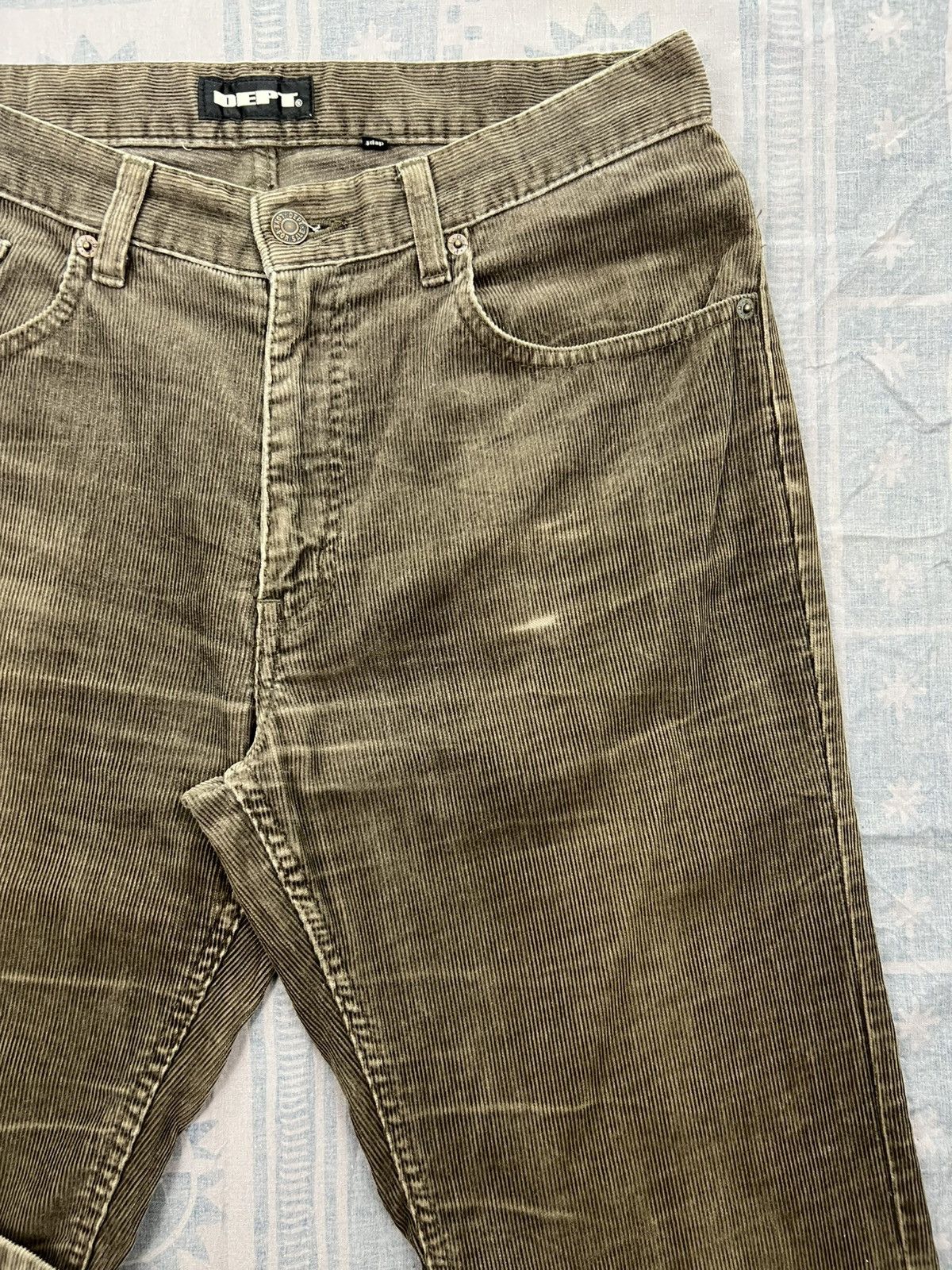 Japanese Brand Dept. Japan Distressed Corduroy Pant Size US 31 - 12 Thumbnail