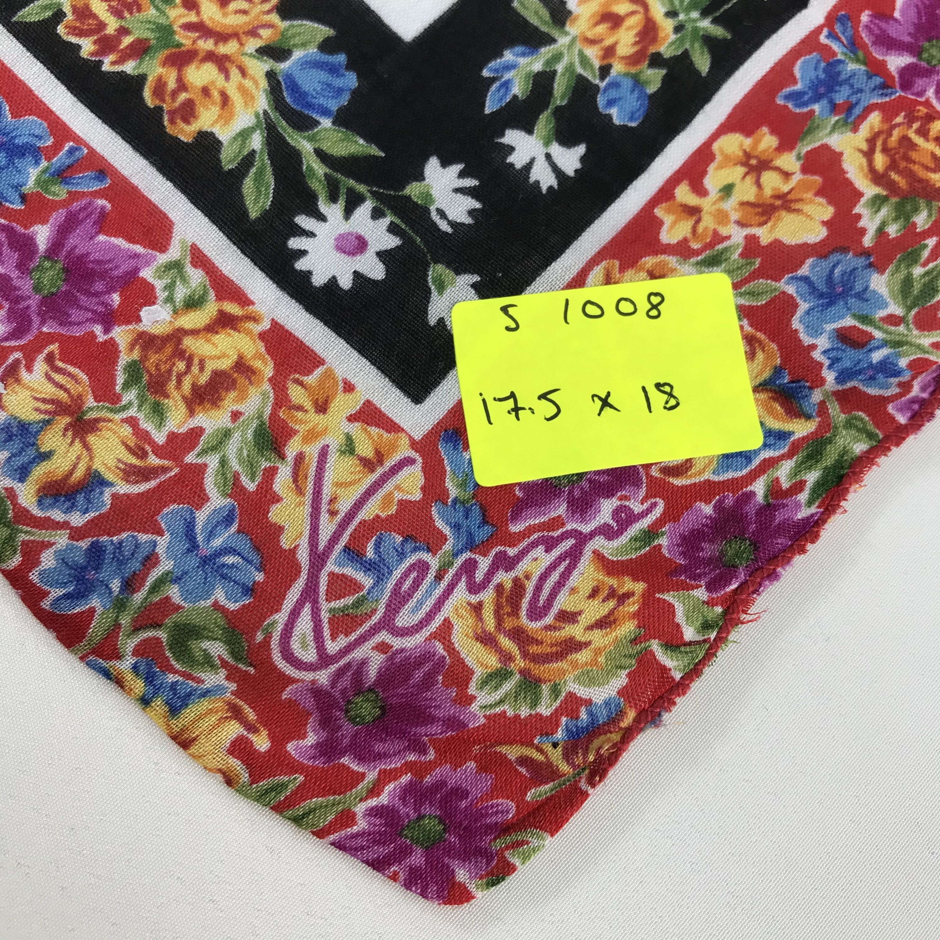 Kenzo × Vintage Kenzo Bandana / Handkerchief / Neckerchief - S1008 Size ONE SIZE - 5 Thumbnail