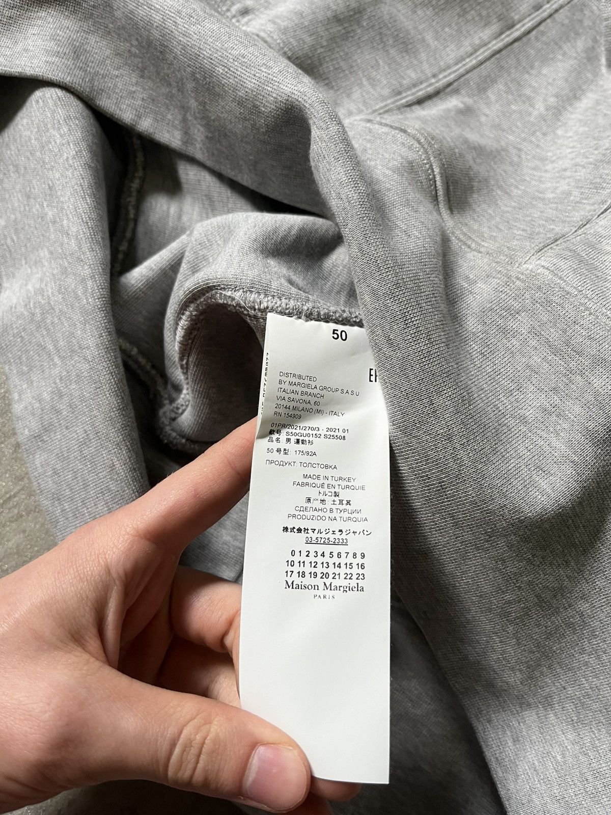 Maison Margiela Maison Margiela S/S 21 Icon gray hoodi double layer rare Size US M / EU 48-50 / 2 - 11 Thumbnail