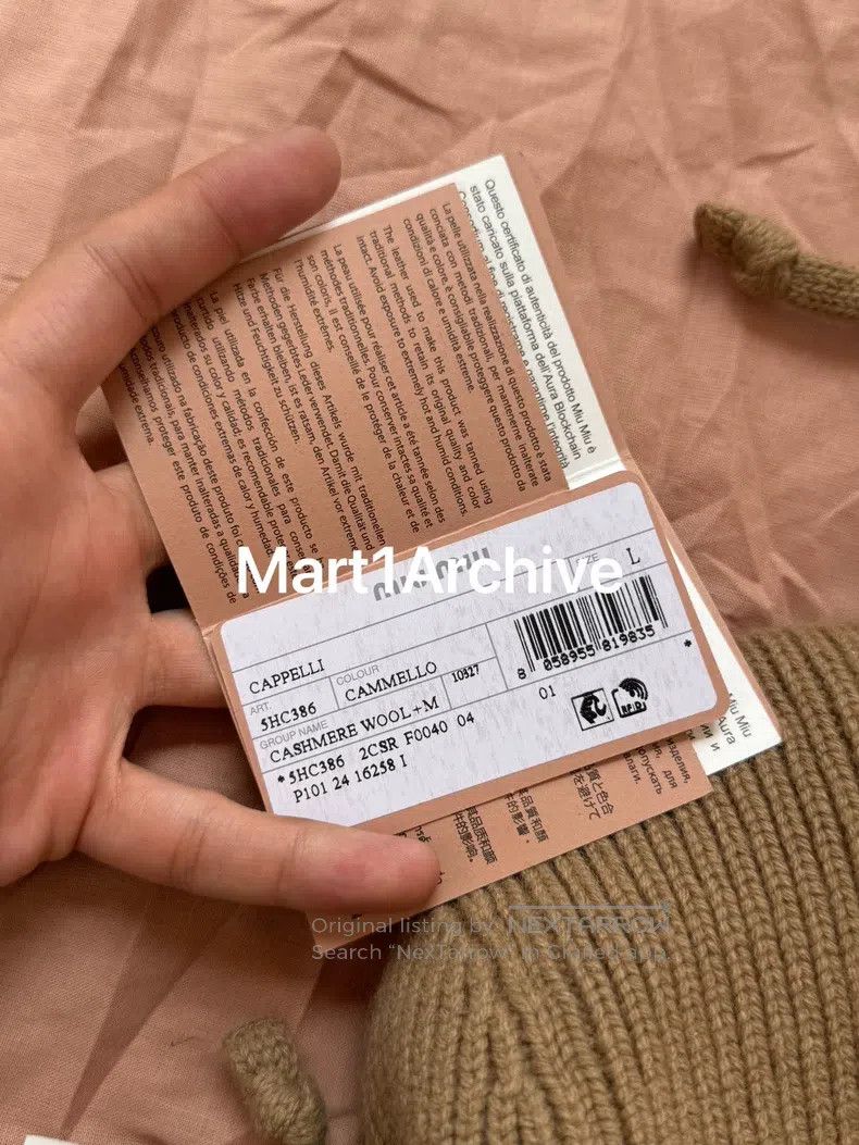 Miu Miu Miu Miu size L Teddy plush lei feng hat Size ONE SIZE - 9 Thumbnail