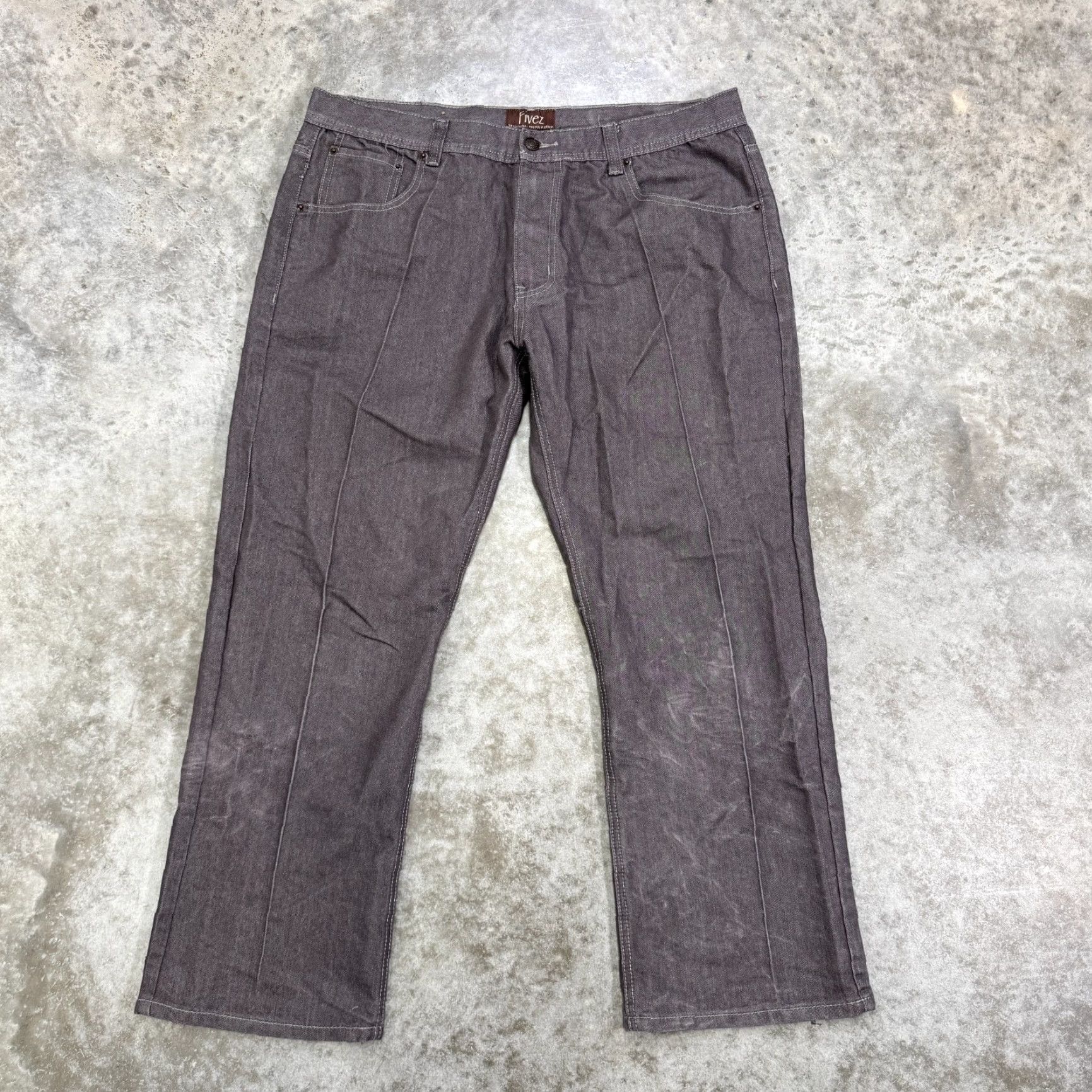 Southpole Southpole jeans Mens 40 x 30 hip hop Fivez baggy Y2K grunge skater straight 5-pocket denim cotton gray Size US 40 / EU 56 - 4 Thumbnail