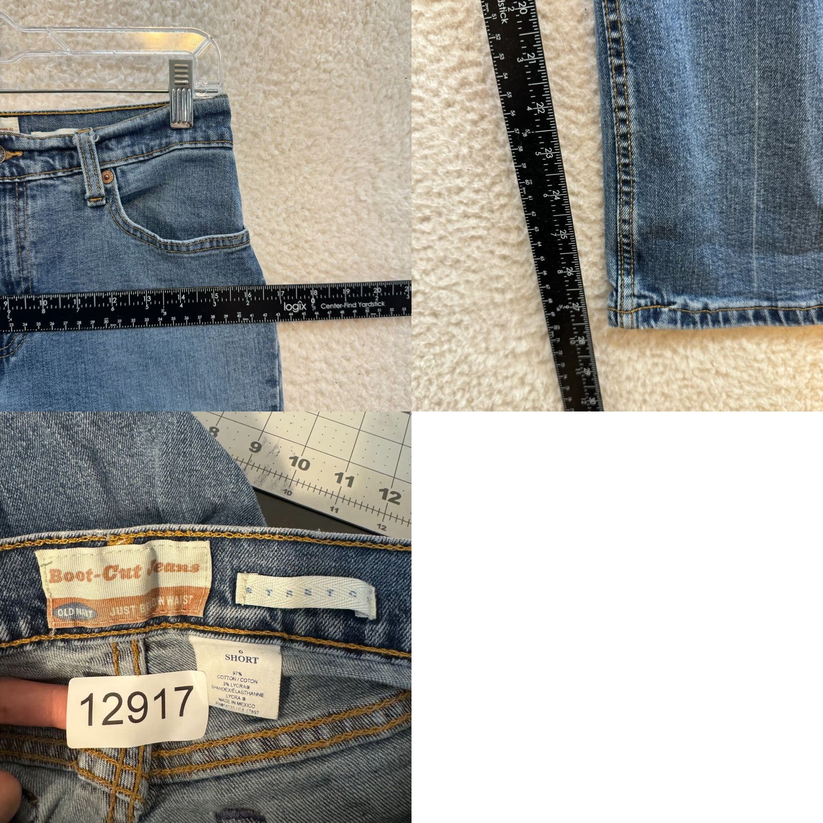 Old Navy VINTAGE Old Navy Jeans 6 27 Short Petite Bootcut Flare Denim Stretch Blue Womens Size 28" / US 6 / IT 42 - 8 Thumbnail