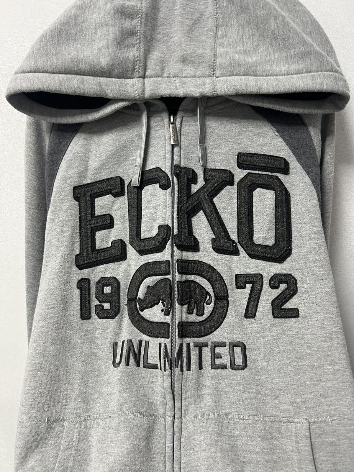 Ecko Unltd. Vintage Ecko Unltd Big Logo Rap Zip Up Hoodie Y2K Size US XL / EU 56 / 4 - 3 Thumbnail