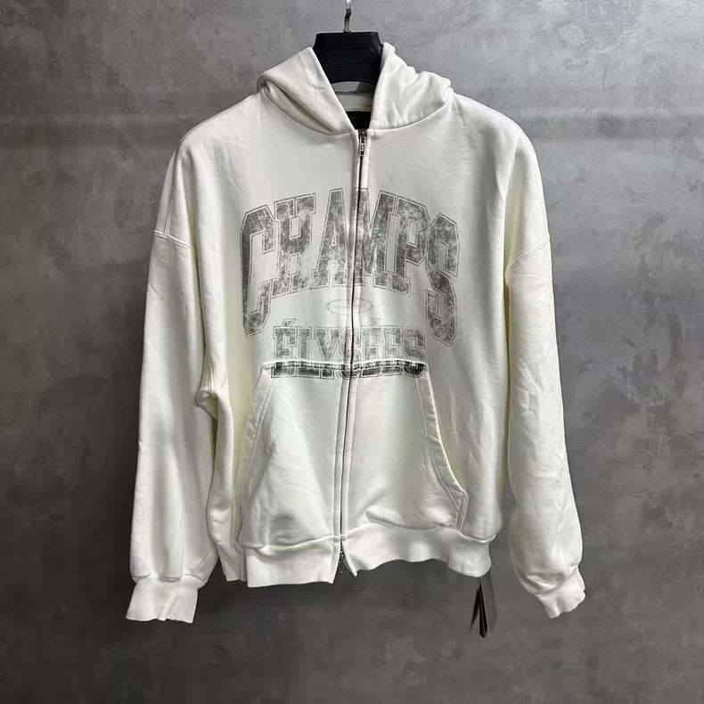 Balenciaga Balenciaga White Logo Zip Hoodie-yf Size US S / EU 44-46 / 1 - 1 Thumbnail