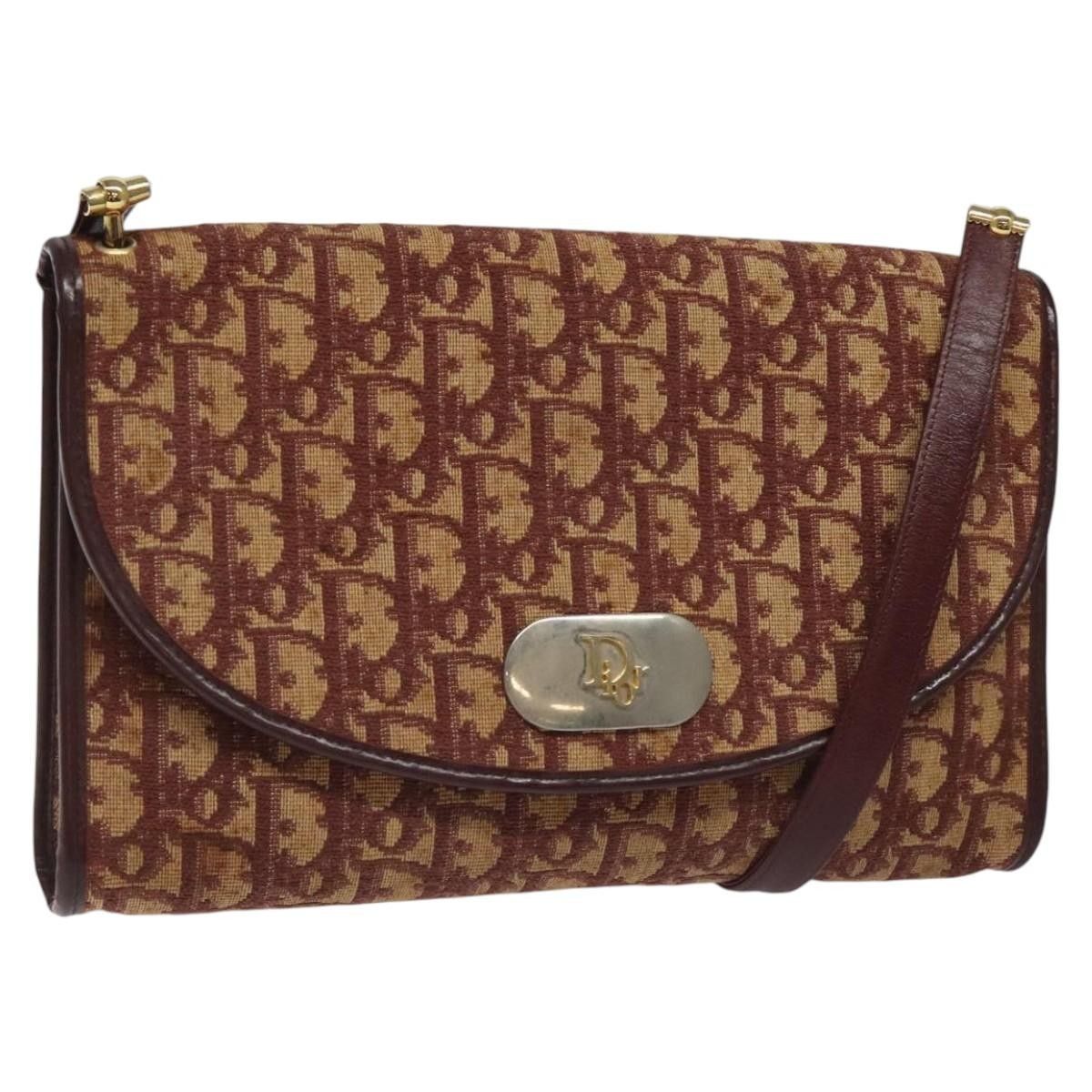 Dior Christian Dior Vintage Trotter Flap Shoulder Bag Canvas Size ONE SIZE - 1 Thumbnail