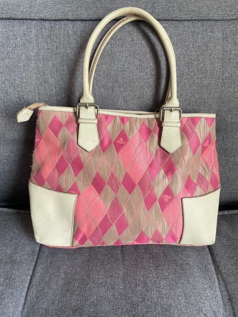 Vivienne Westwood Vivienne Westwood size os Classic pink checkered leather sh Size ONE SIZE - 3 Thumbnail