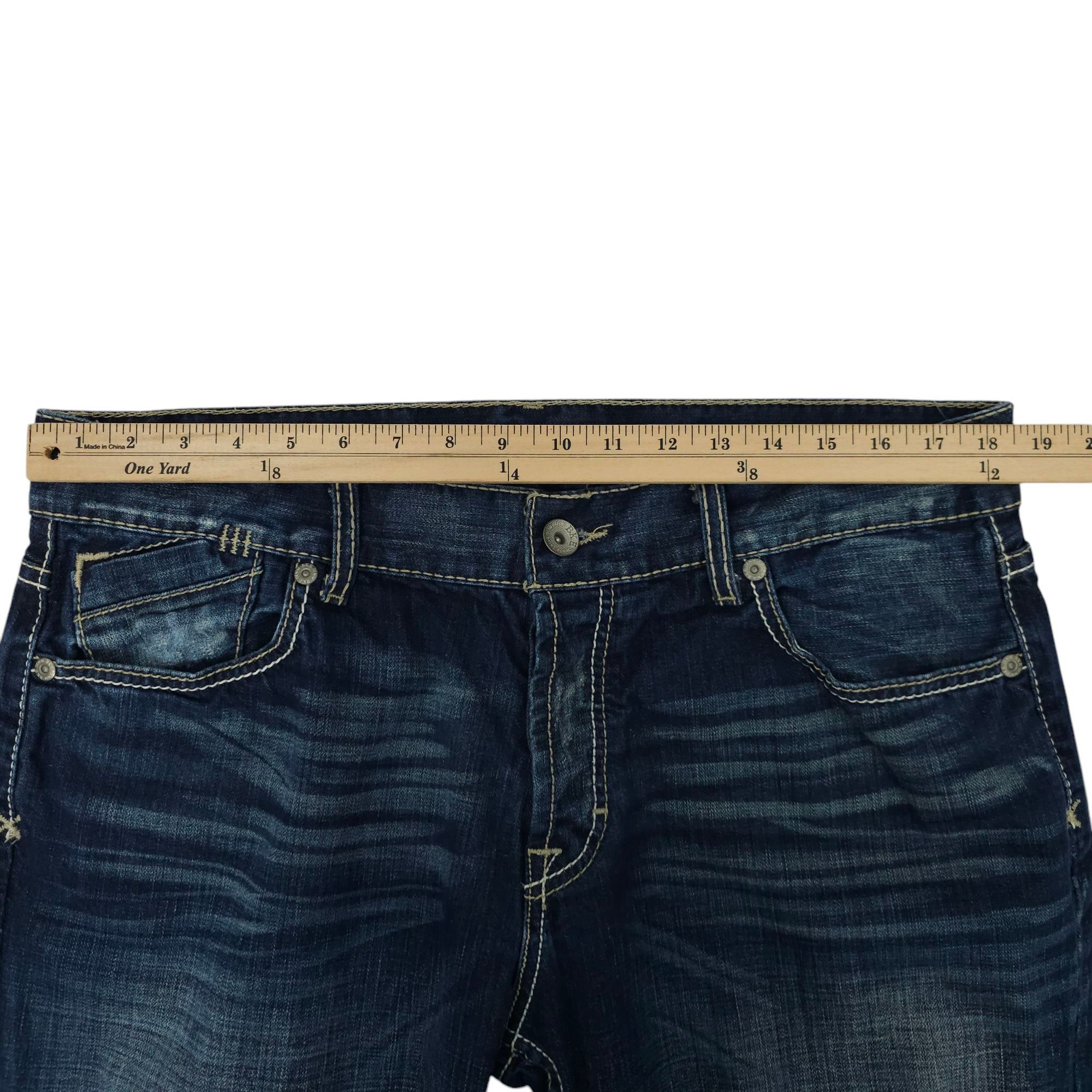 BKE BKE Justin Button Fly Jeans Mens Size 38x32.5" Distressed Size US 38 / EU 54 - 3 Thumbnail
