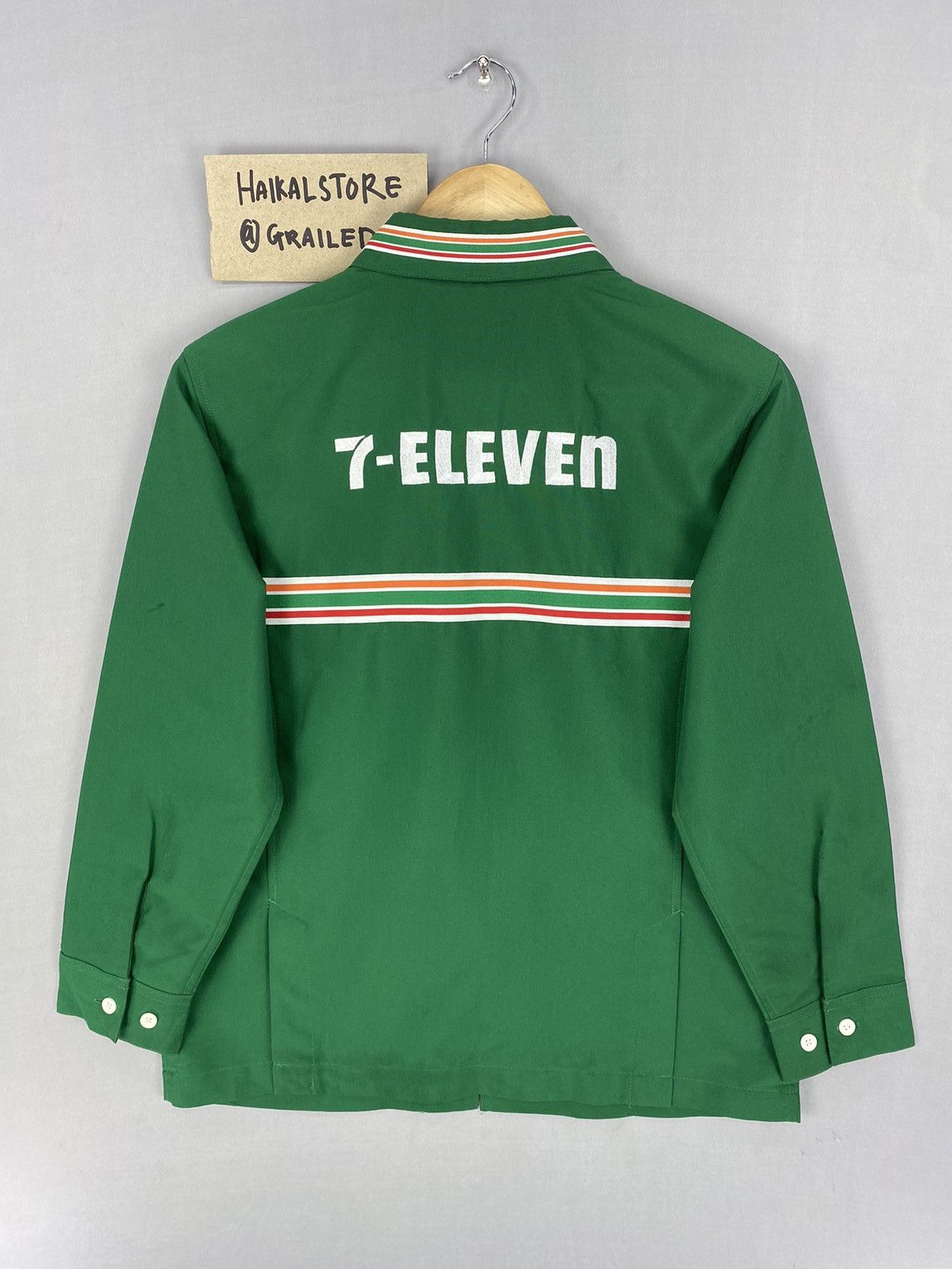 Japanese Brand Vintage Y2k 7-Eleven Zipper Embroidered Logo Shirt Size US S / EU 44-46 / 1 - 4 Thumbnail
