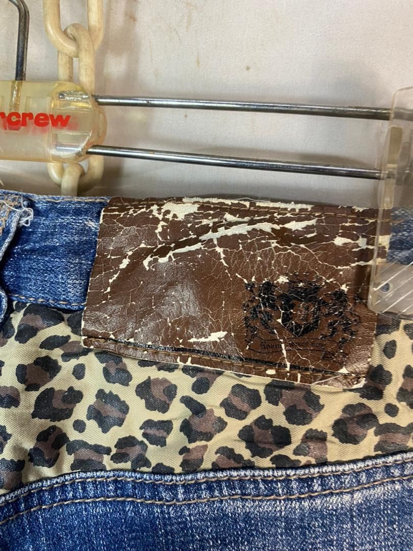Japanese Brand Unisex🔥Unbrand denim with patches pants jeans Size 27" / US 4 / IT 40 - 10 Thumbnail